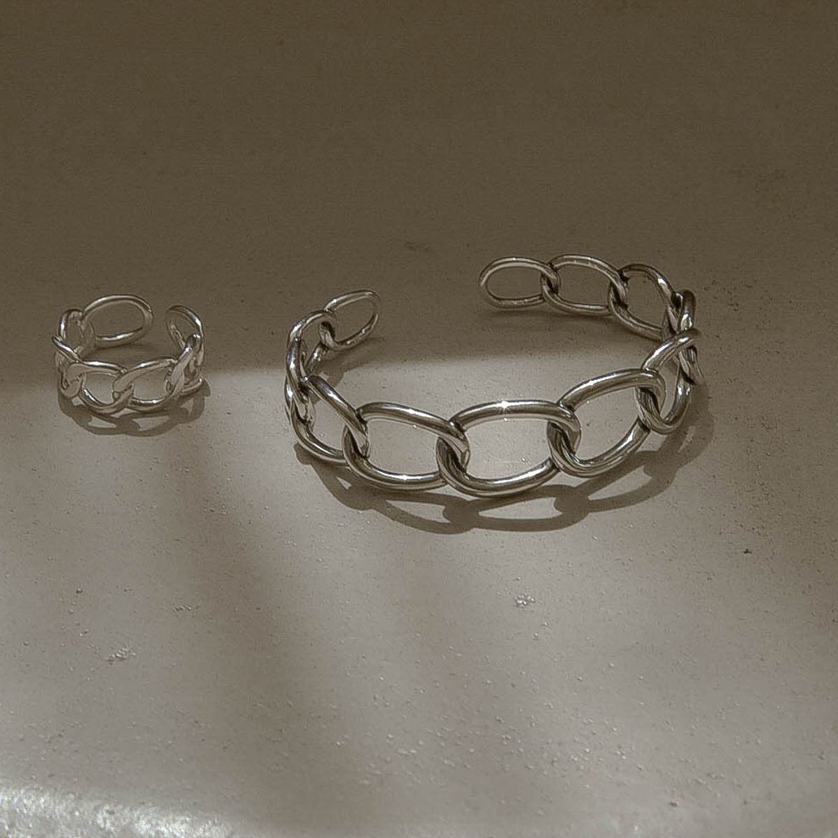 레트로핑거(RETROFINGER) silver925 Big Chain Bangle #SB139
