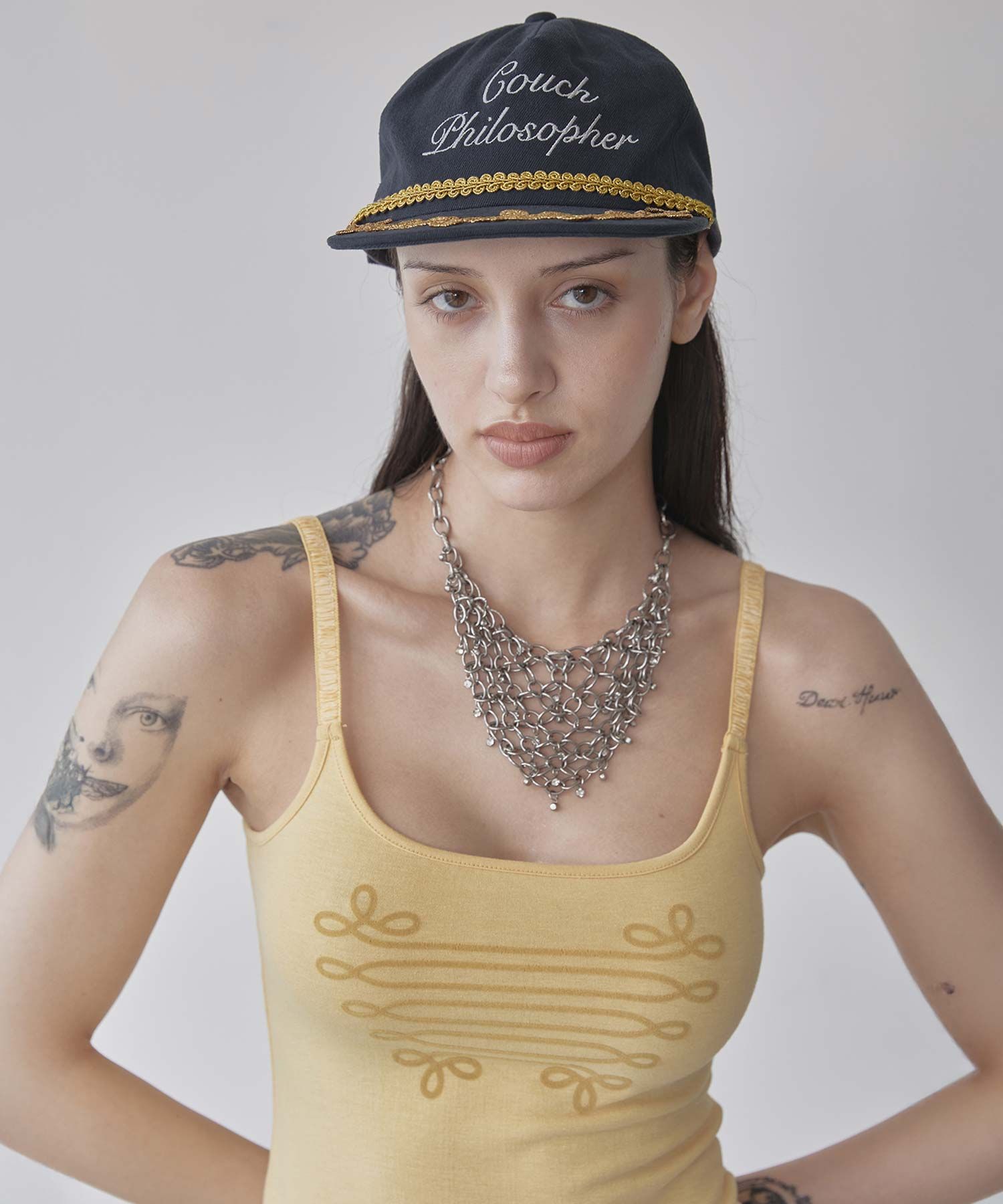 ★SCULPTOR★ Lazy Philosopher Cap Dusty Navy SC25S608NA MUSINSA | SCULPTOR Lazy Philosopher Cap Dusty Navy