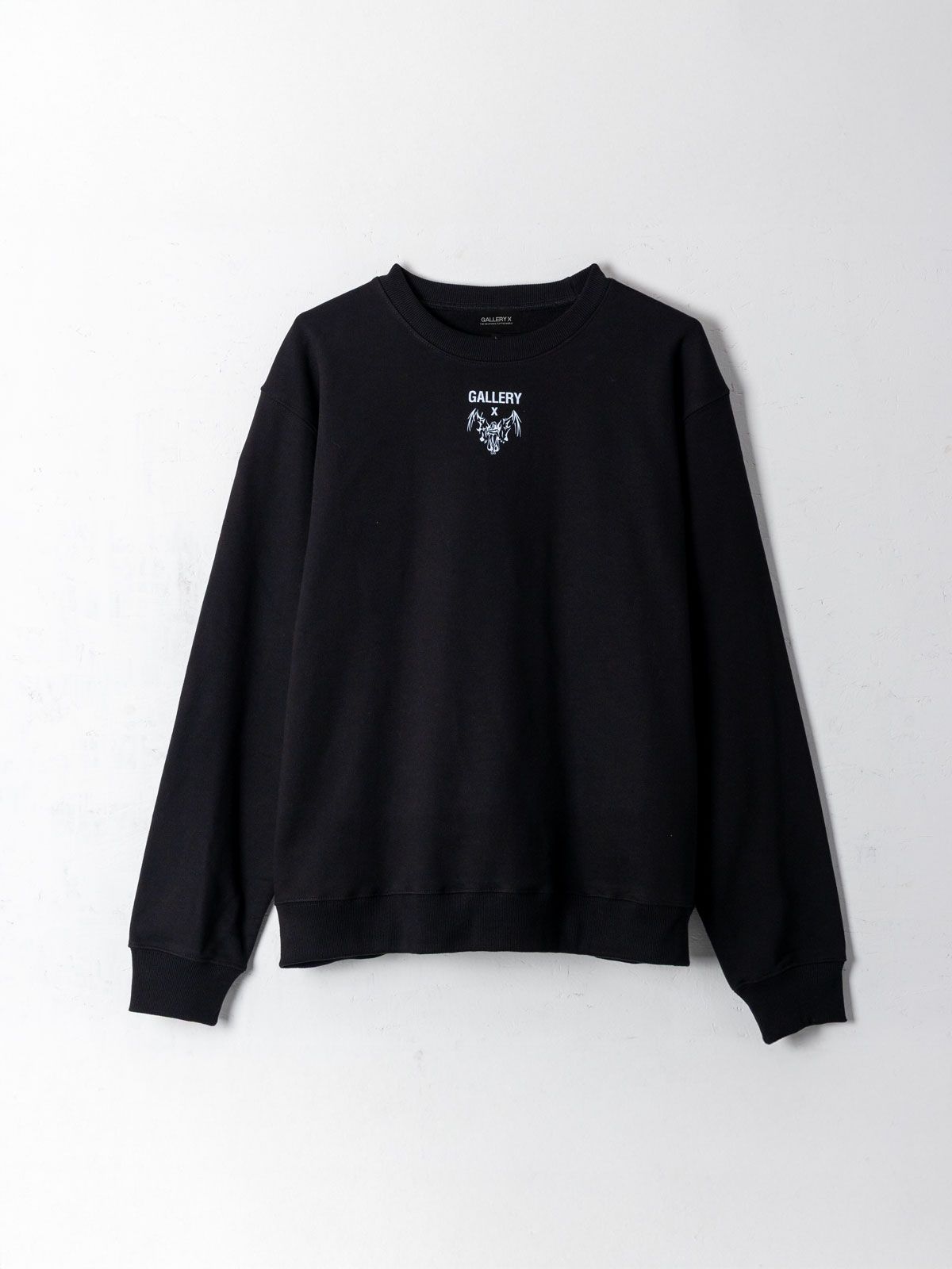 갤러리 엑스(GALLERY X) Angel Winged Lions Sweat Shirt Black (Terry)