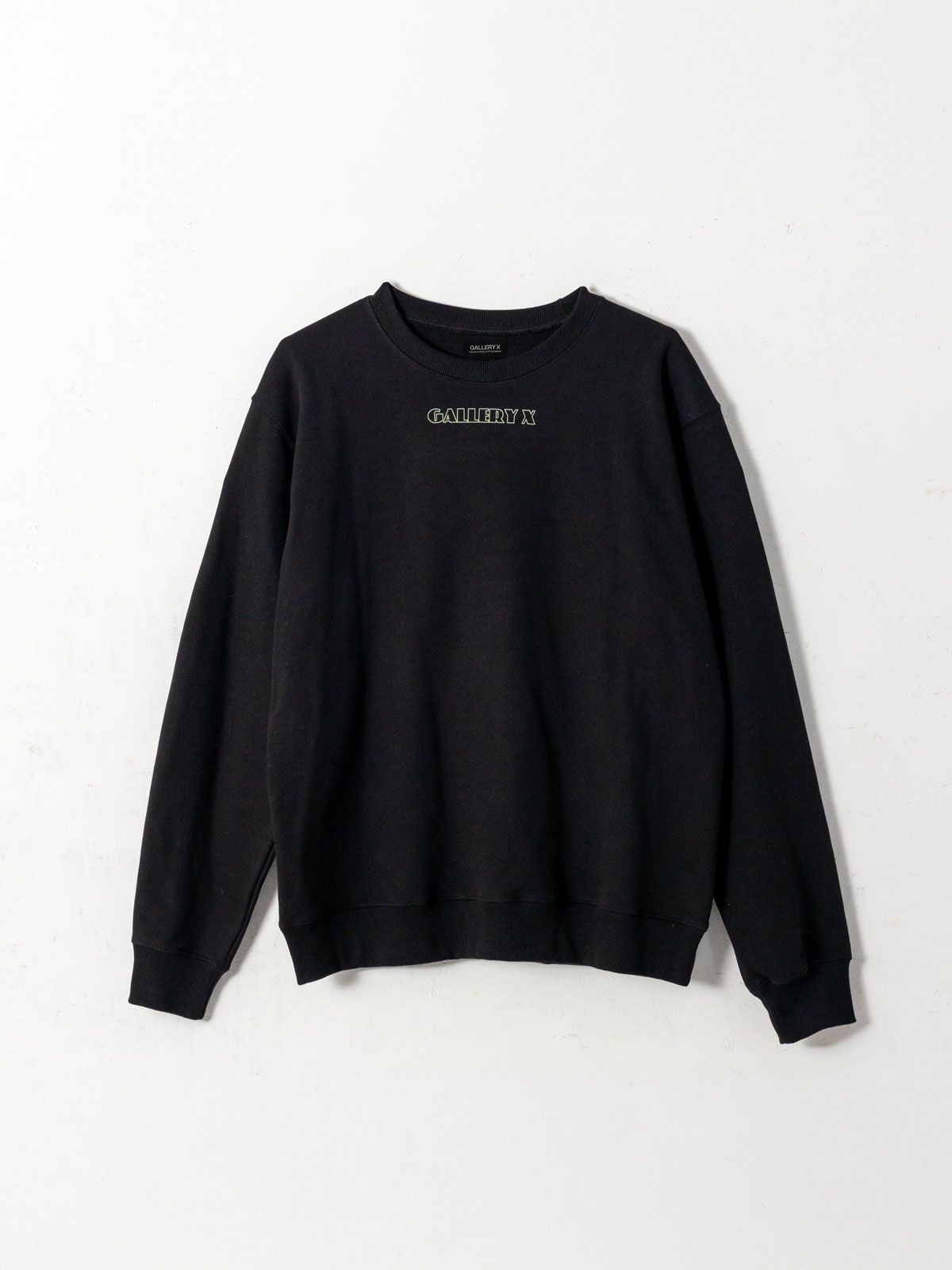 갤러리 엑스(GALLERY X) DNA X Sweat Shirt Black (Terry)