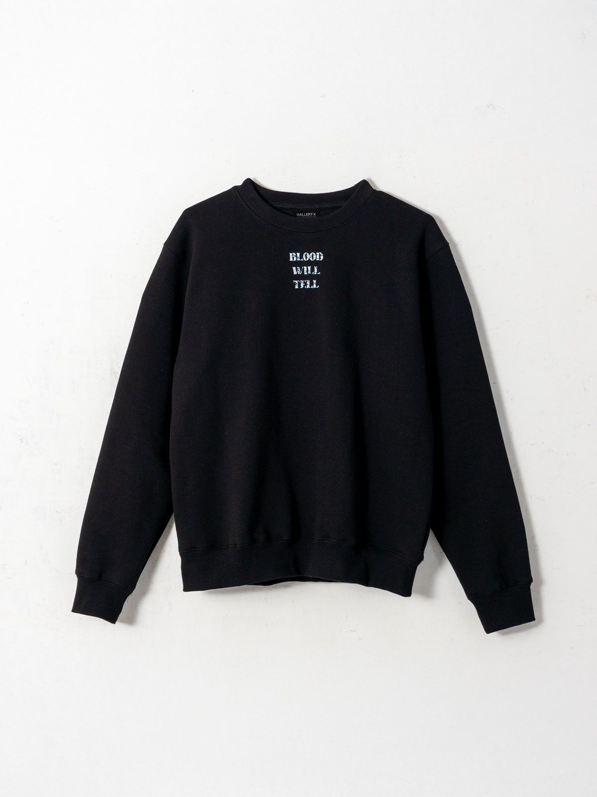 갤러리 엑스(GALLERY X) Butterfly X-ray Sweat Shirt Black (Fleece)