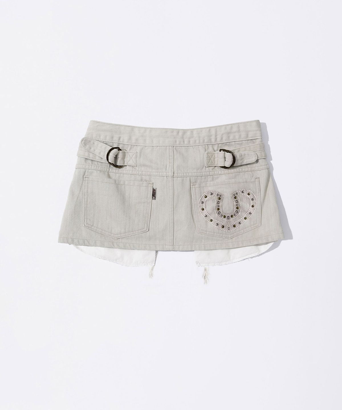 스컬프터(SCULPTOR) Apron Layered Mini Skirt Raw