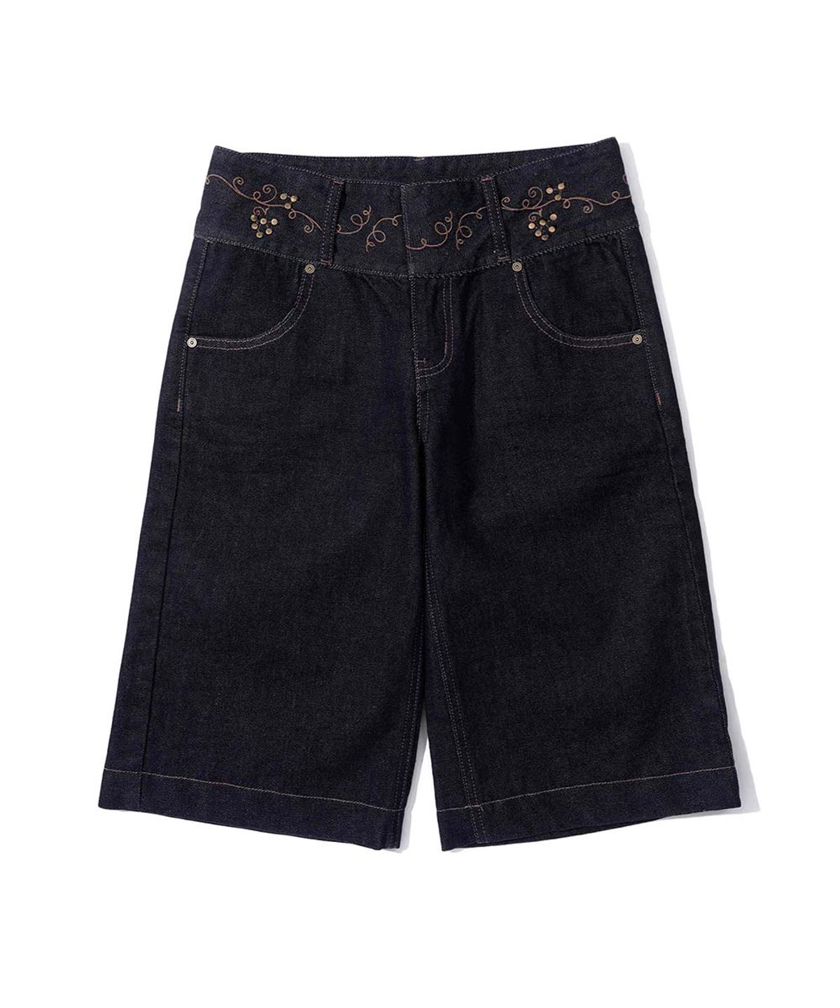 스컬프터(SCULPTOR) Vine Half Denim Pants Indigo