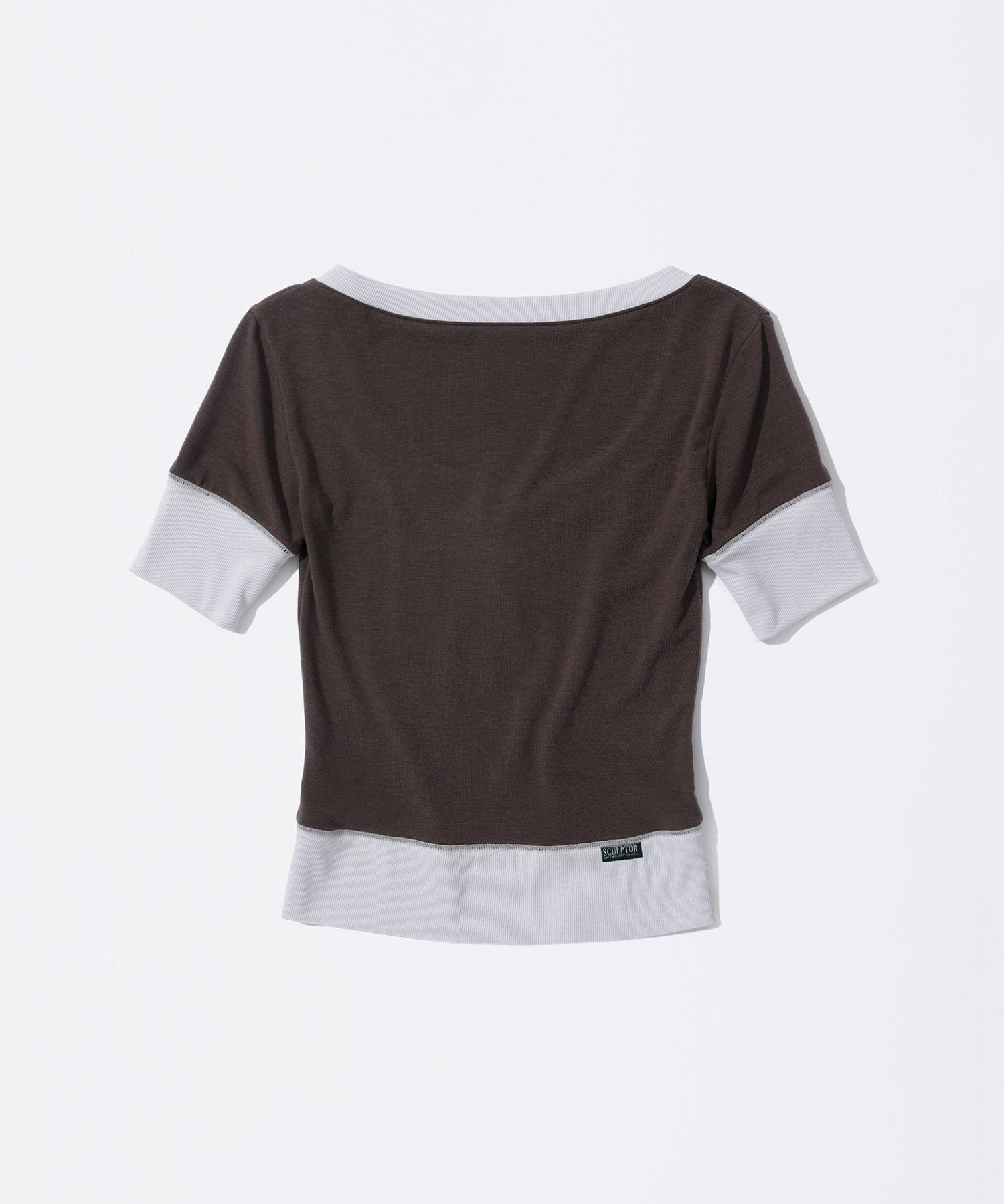 ★送料・関税込★SCULPTOR★ Heart Neck Tee MUSINSA公式 | SCULPTOR Heart Neck Tee Brown