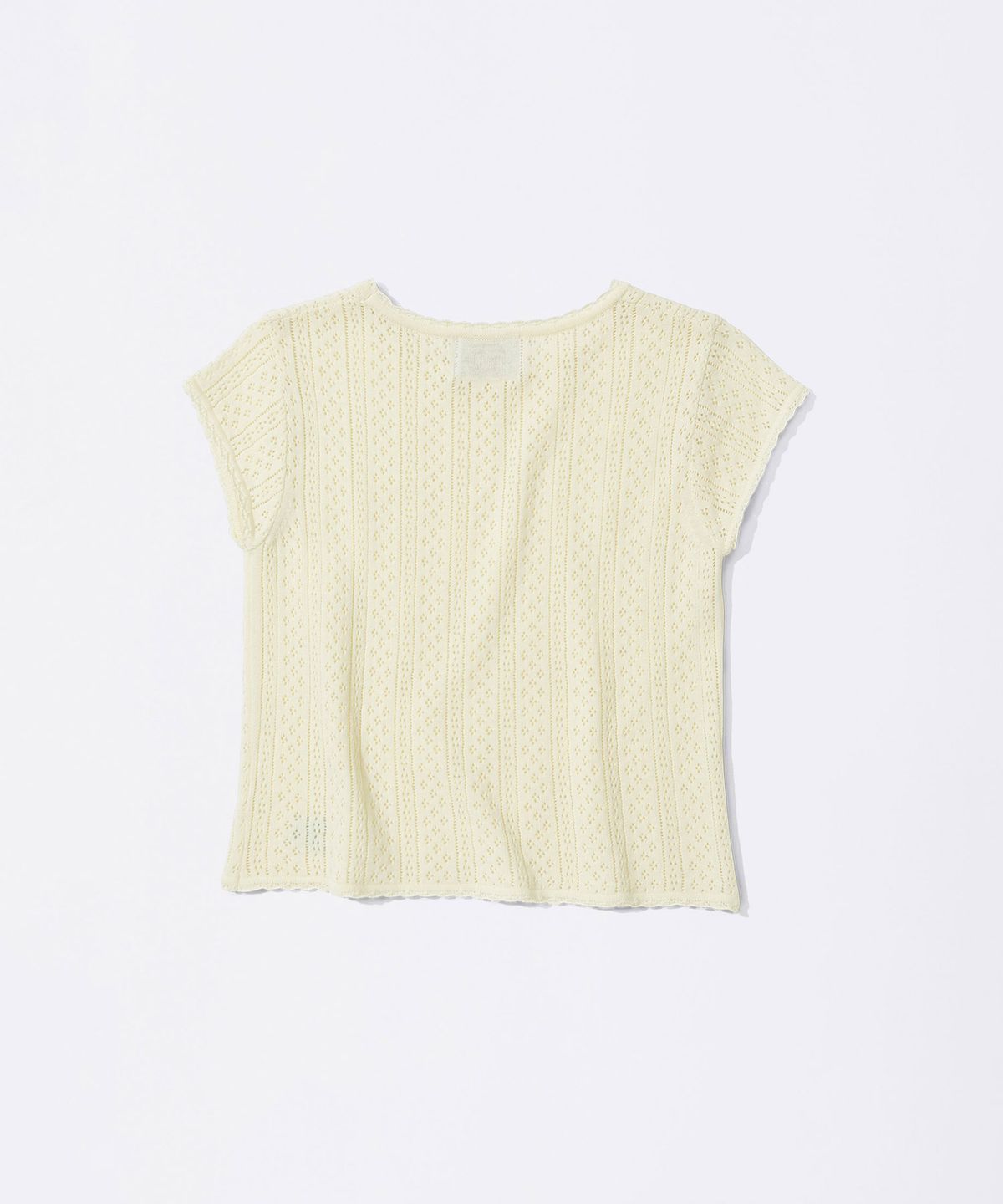 스컬프터(SCULPTOR) Eyelet Knit Tee Butter