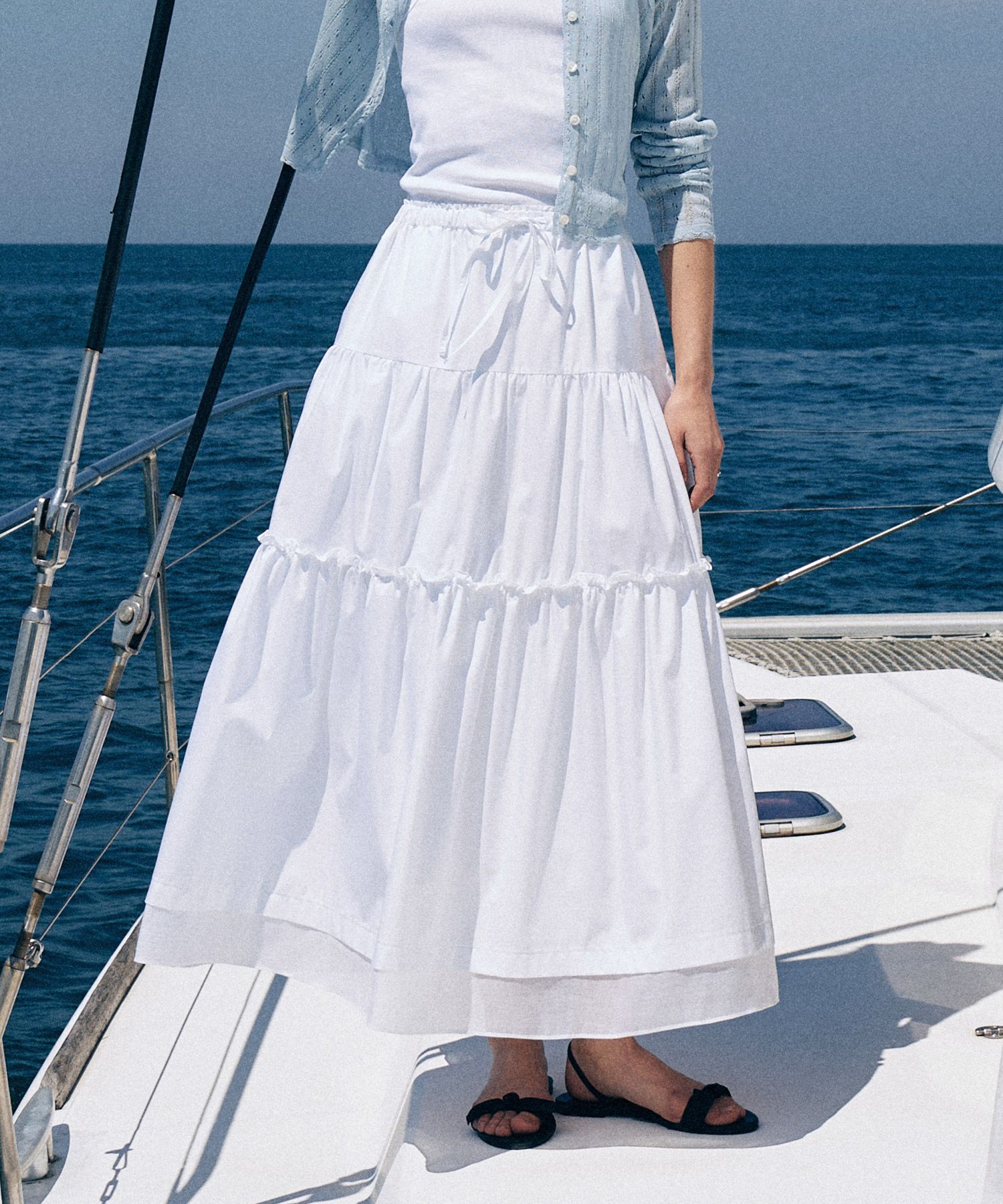LAMEREI ■ Shirring Banding Long Skirt MUSINSA | LAMEREI Shirring Banding Long Skirt[LMBESUSK5409
