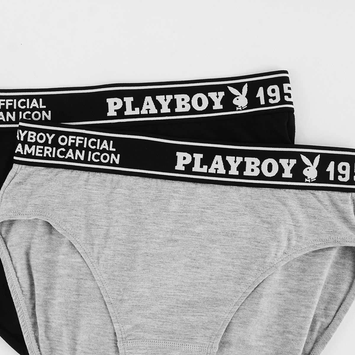 플레이보이(PLAYBOY) 로우라이즈 스타일핏  라인로고 로하이핏 삼각팬티