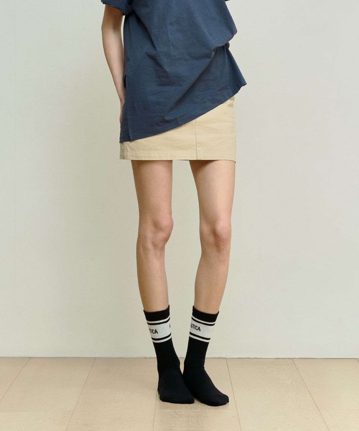 노티카(NAUTICA) 세일링 라인 크루 3족 3Color
