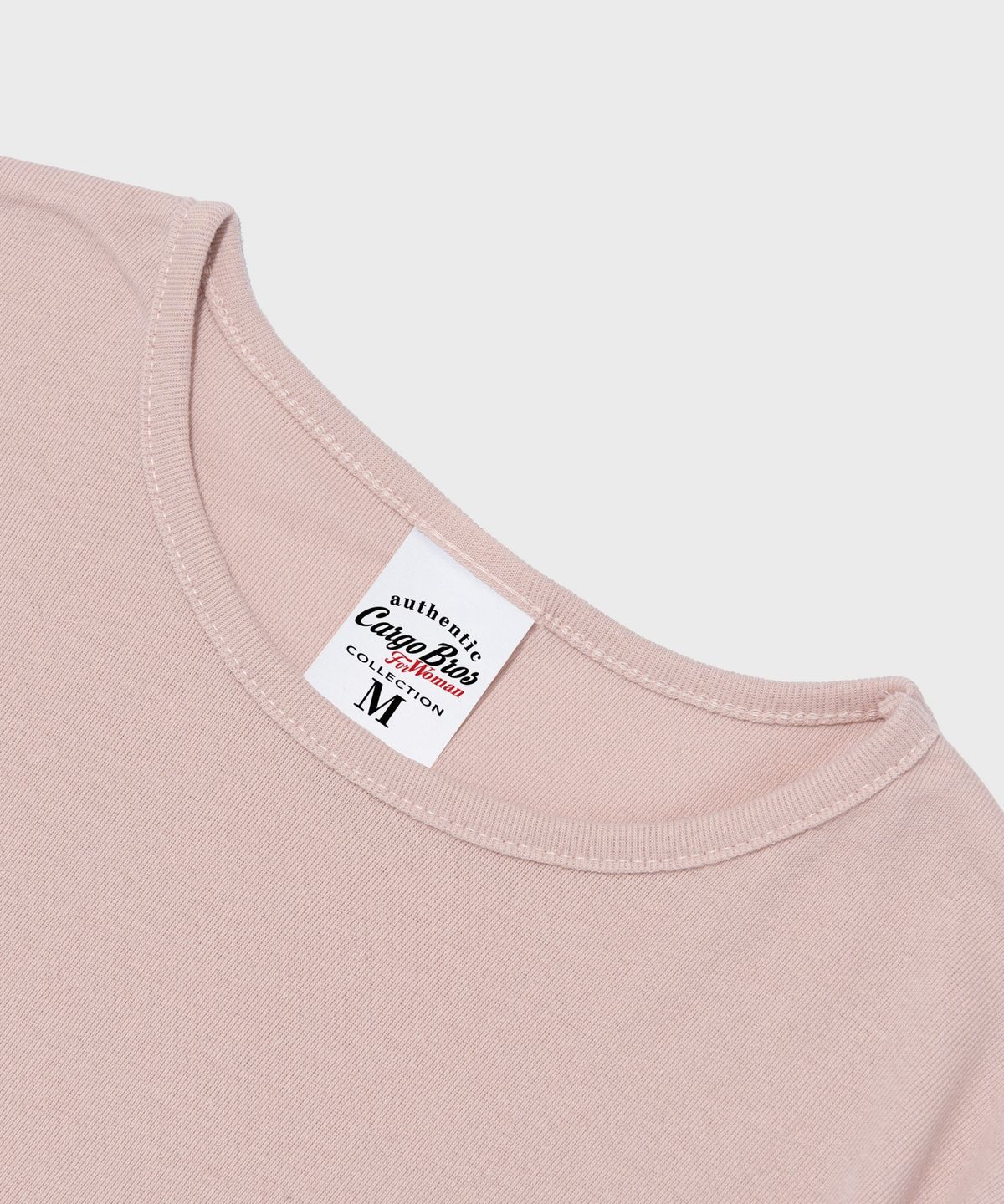 카고브로스 포 우먼(CARGOBROS FOR WOMAN) 카고 스트릿 로고 숏 반팔 티셔츠 (핑크)