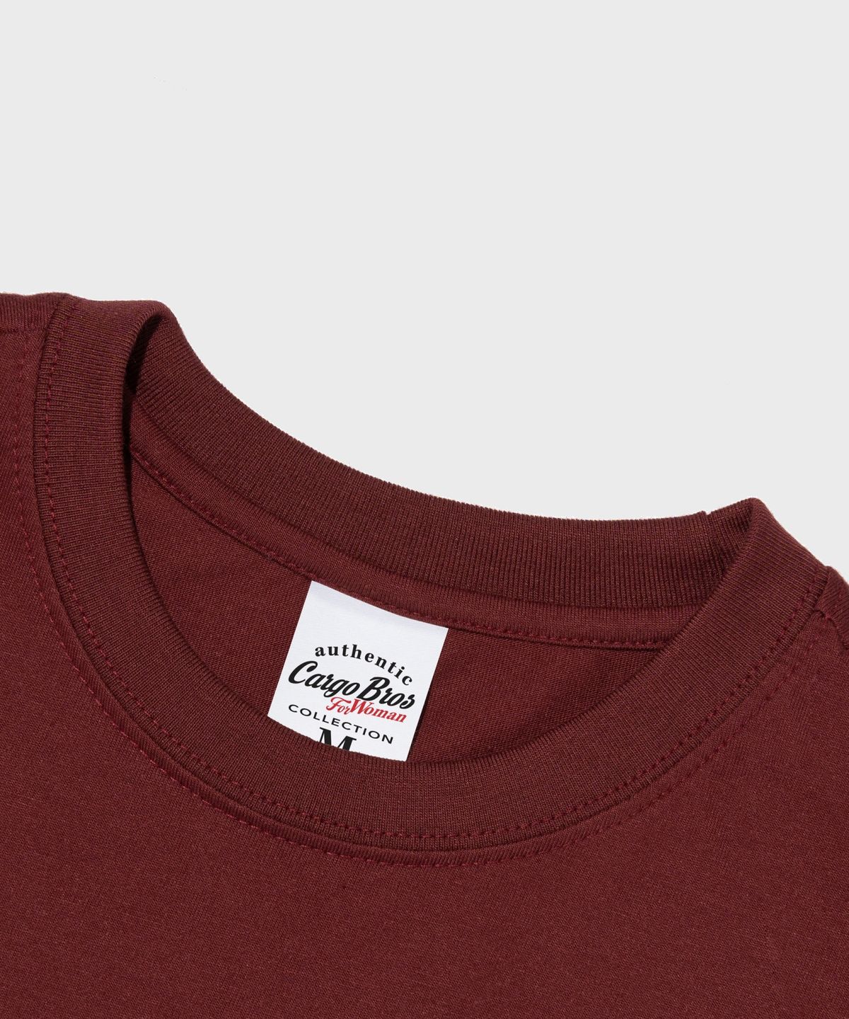 카고브로스 포 우먼(CARGOBROS FOR WOMAN) 아메리칸 빈티지 레이디 반팔 티셔츠 (와인)
