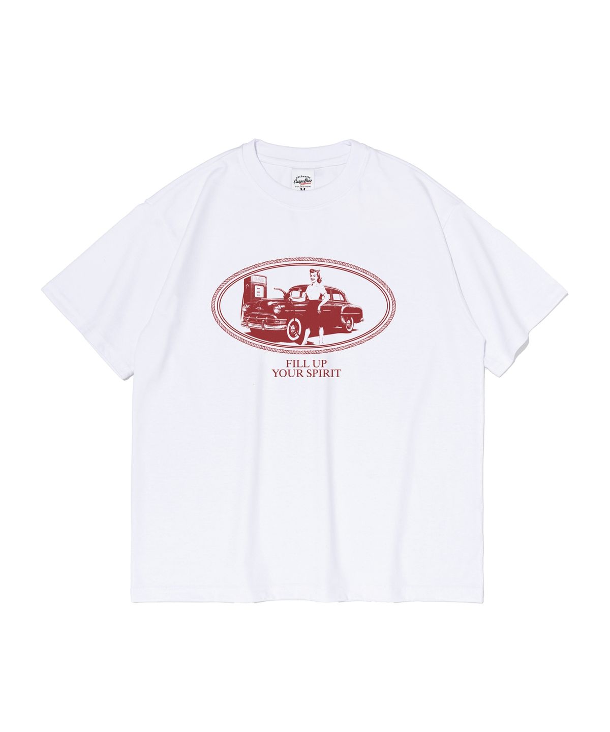 카고브로스 포 우먼(CARGOBROS FOR WOMAN) 아메리칸 빈티지 레이디 반팔 티셔츠 (화이트)
