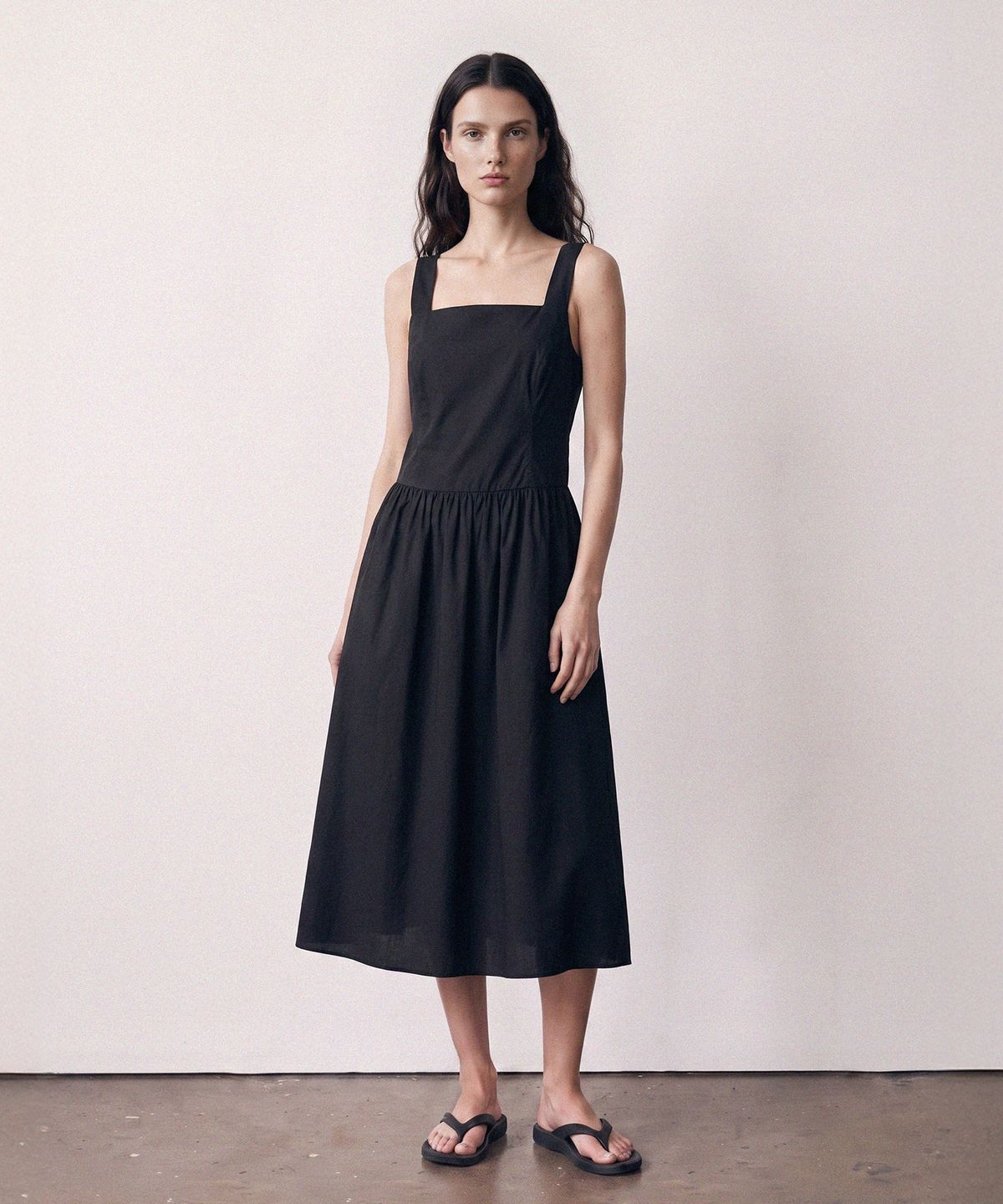 라메레이(LAMEREI) Square Drop Waist Dress[LMBESUDR5815]-2color