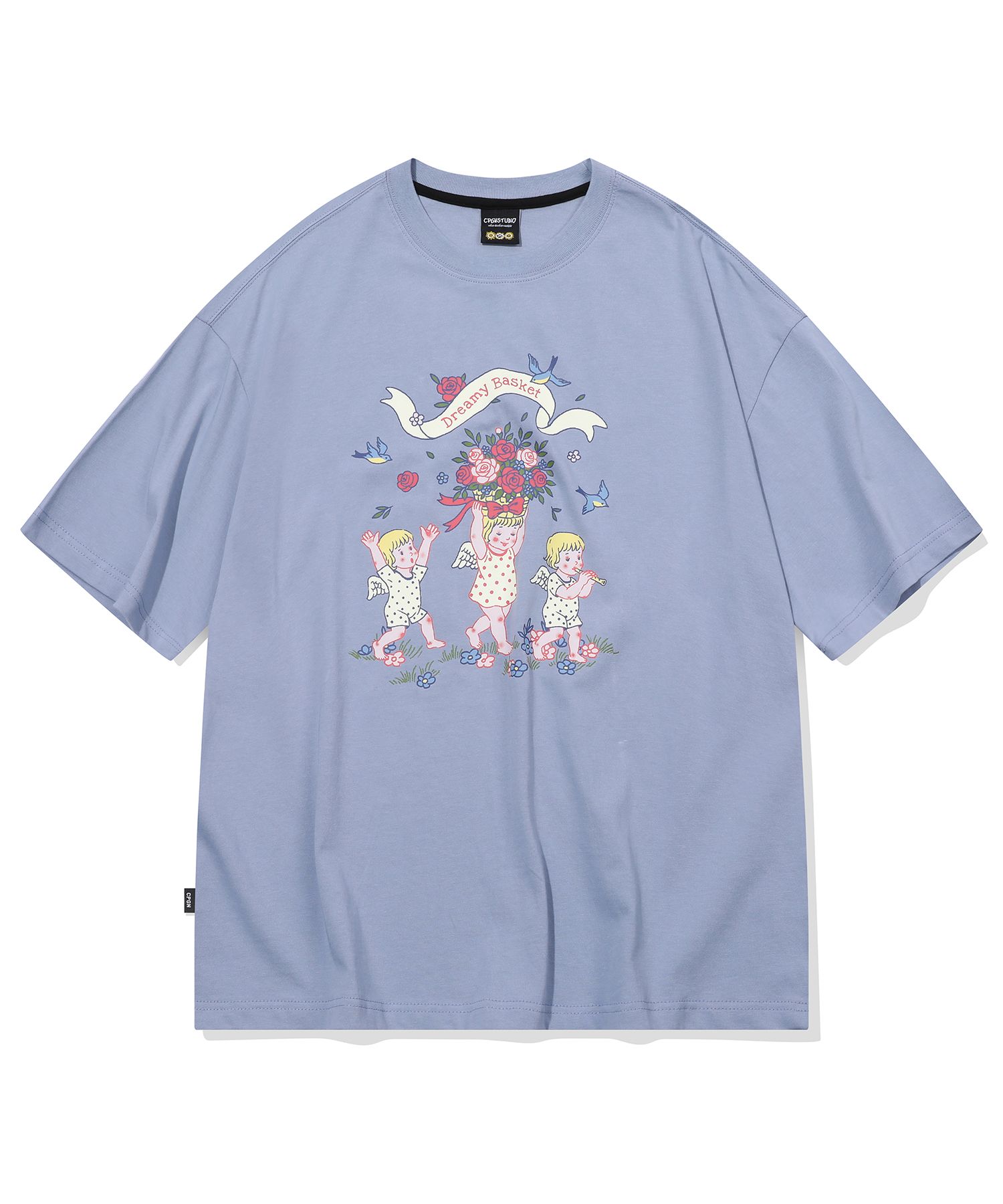 [CPGN STUDIO]★25SS★BASKET ANGEL SHORT SLEEVE T-SHIRT MUSINSA | CPGN STUDIO Basket Angel Short Sleeve T-shirt Cream