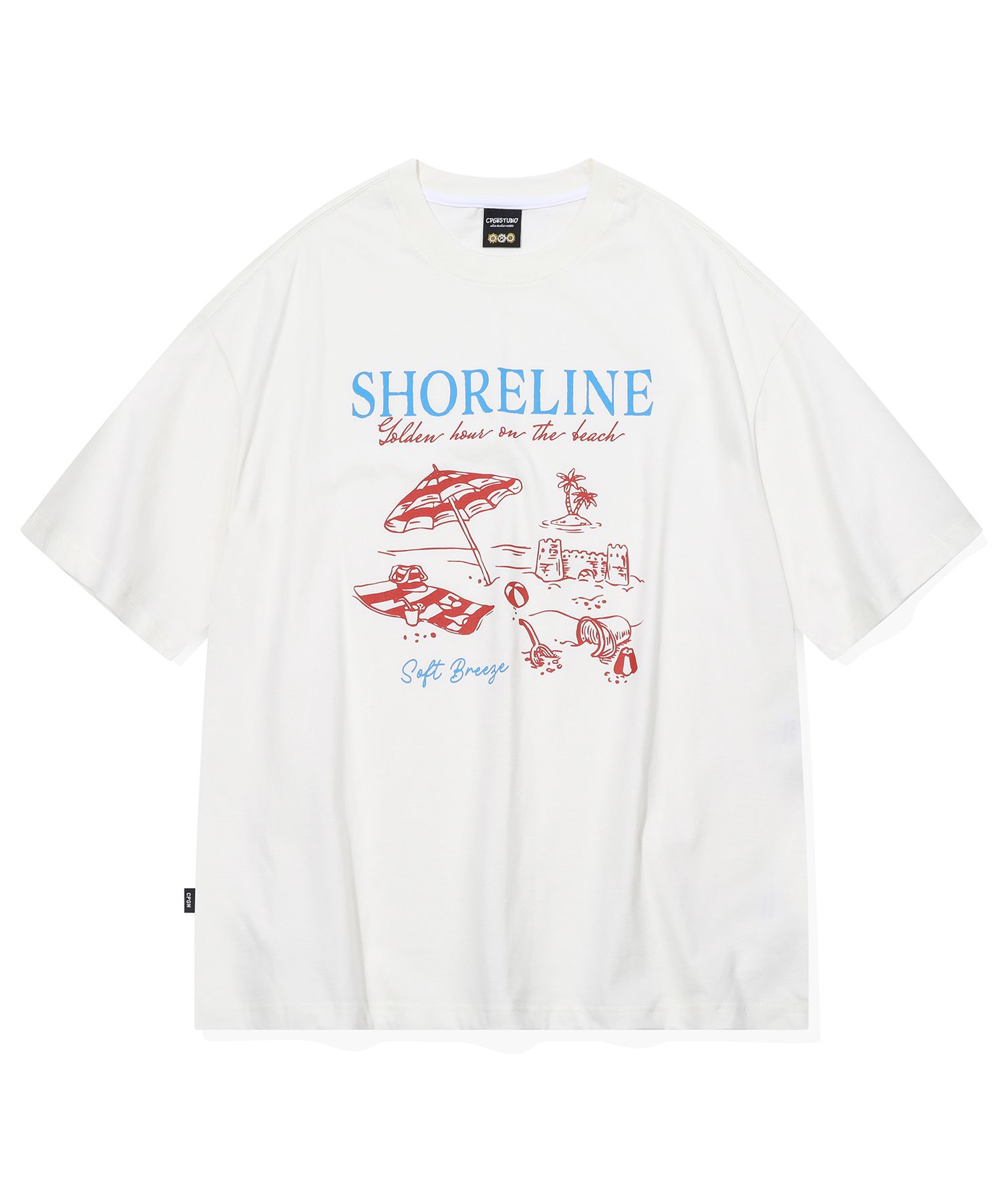 【CPGN STUDIO】Padding Sheep Short Sleeve T-shirt 1203GD Unisex - Short Sleeve Binding Garment Dye T-Shirt
