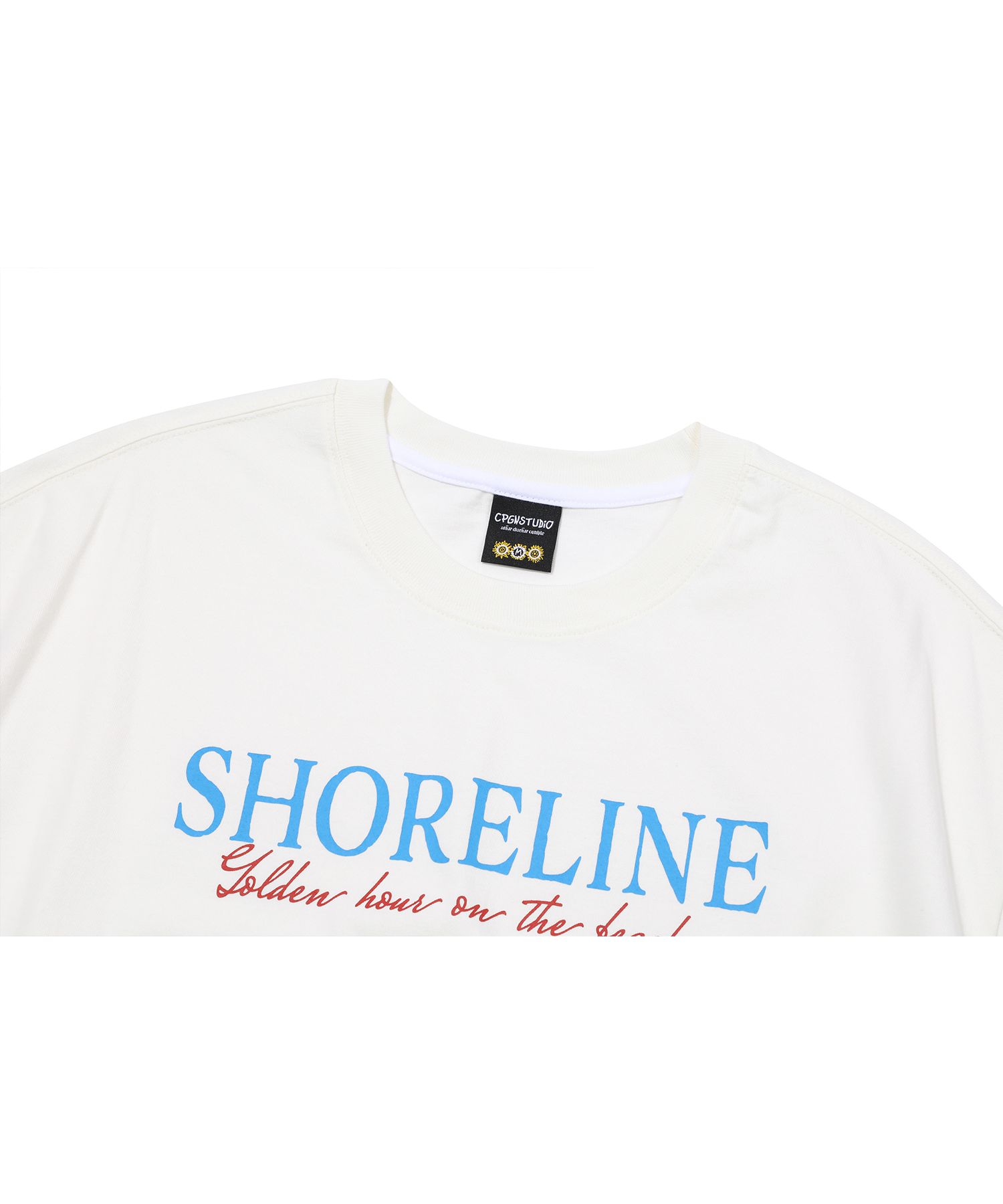 MUSINSA公式 | CPGN STUDIO Shoreline Short Sleeve Tee White