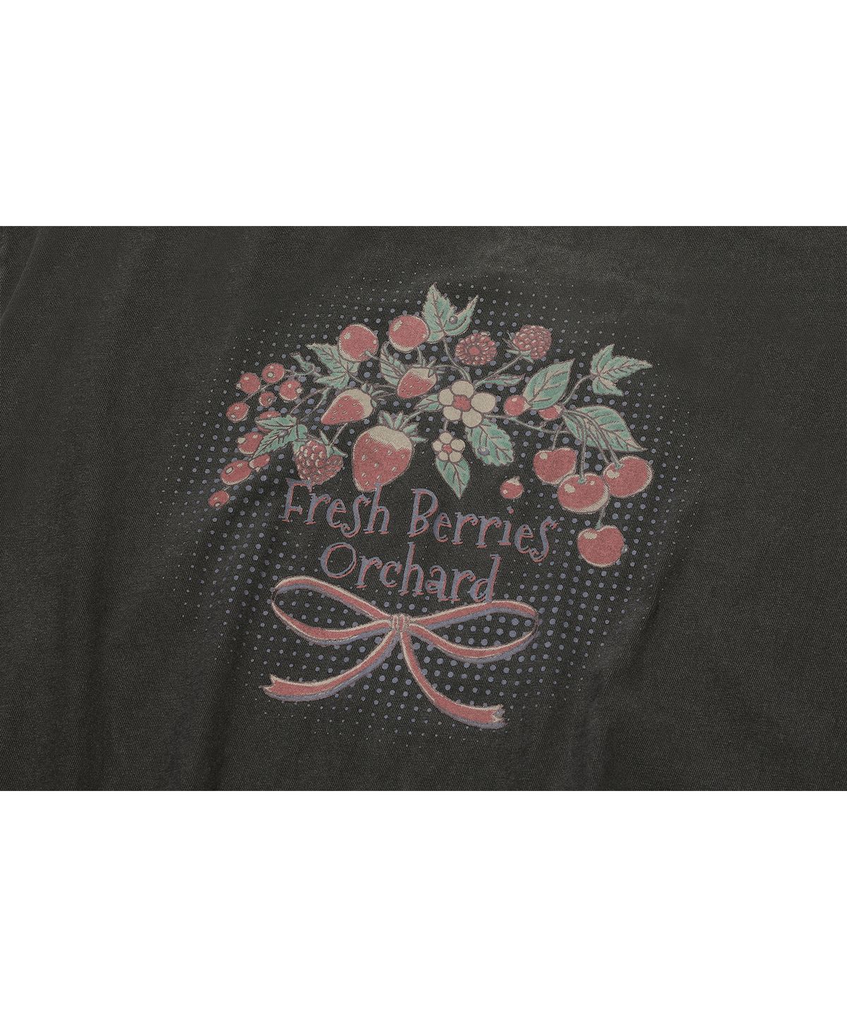 꼼파뇨(CPGN STUDIO) 프레시 베리 피그먼트 반팔티 스모크블랙