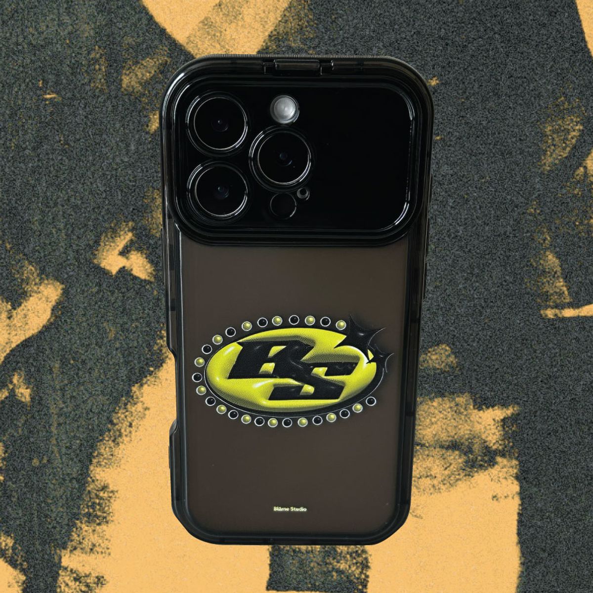 블레임 스튜디오(BLAMESTUDIO) Yellow Jewelry logo mirror case