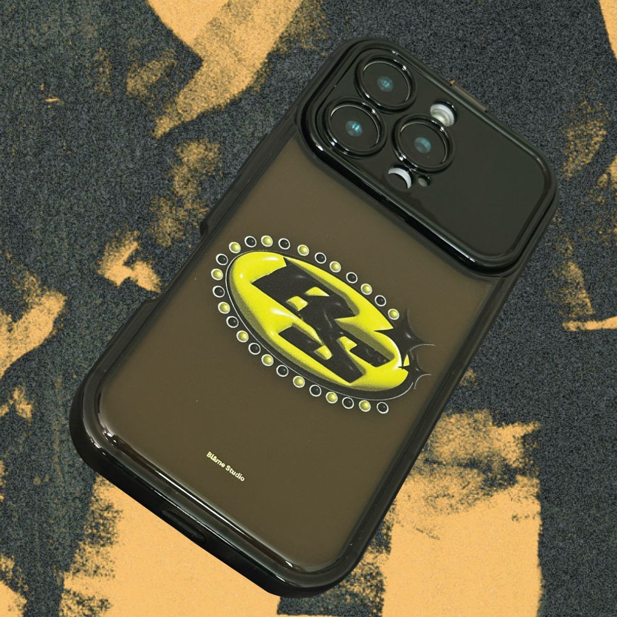 블레임 스튜디오(BLAMESTUDIO) Yellow Jewelry logo mirror case