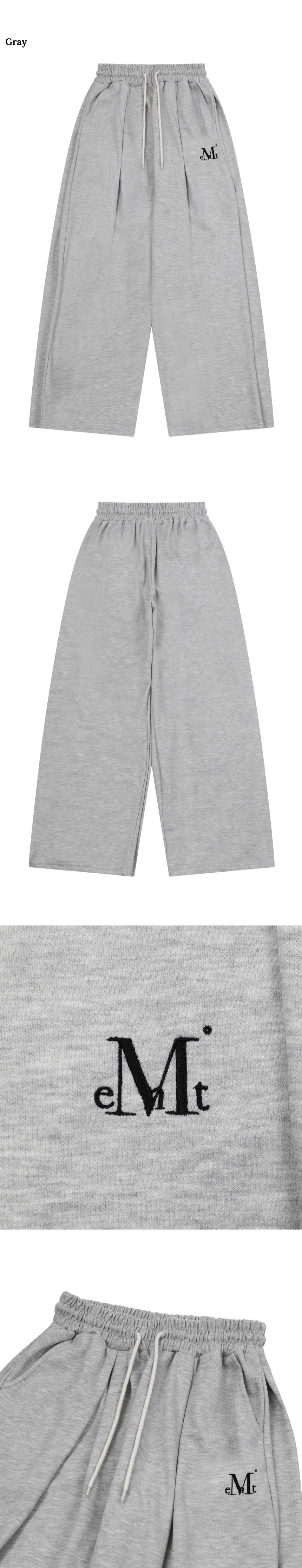 MUSINSA公式 | MUCENT Signature 4 Pin Tuck Wide Sweatpants (2 Colors)