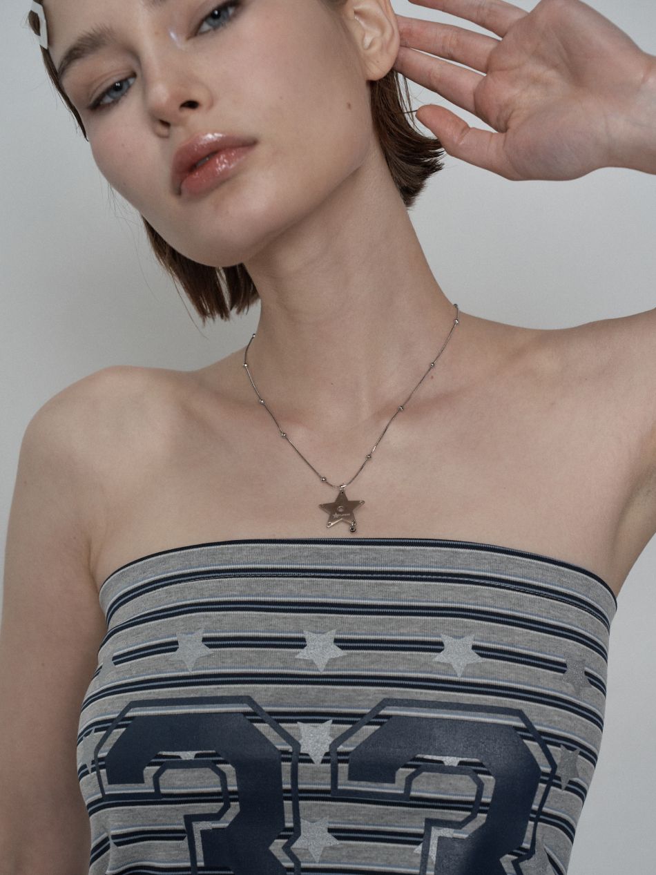【SETUP-EXE】PIERCING STAR NECKLACE ネックレス / 追跡付 MUSINSA公式 | SETUPEXE PIERCING STAR NECKLACE / SILVER