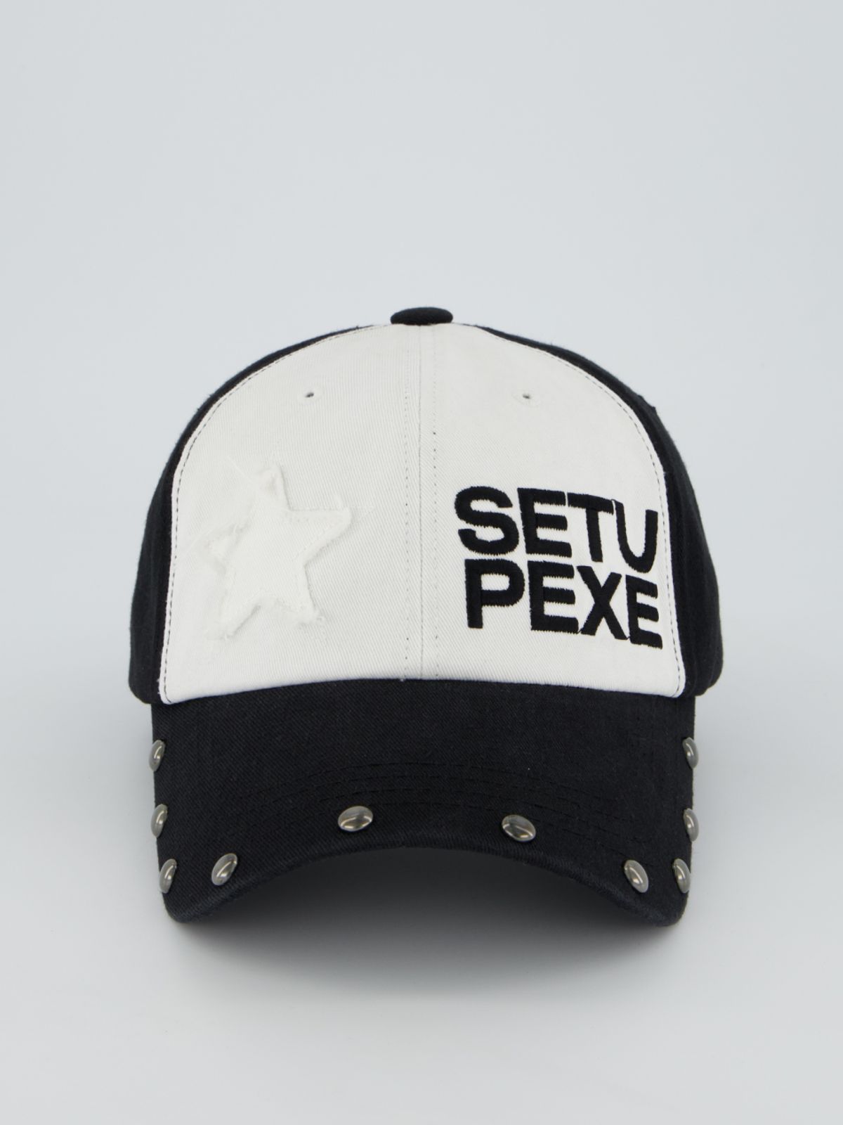 셋업이엑스이(SETUP-EXE) STUDDED LOGO BALL CAP / BLACK (W)