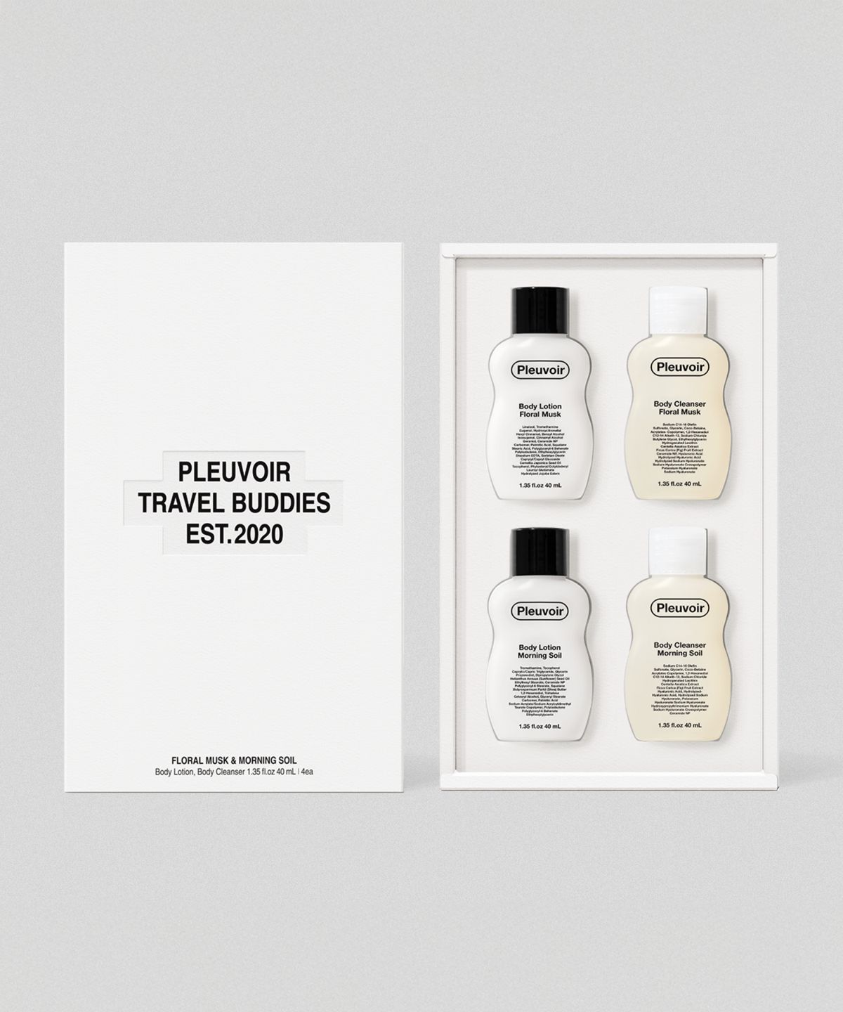 플르부아(PLEUVOIR) [오 드 퍼퓸 2mL 증정] 바디미니세트 40mL (4종 중 택1)