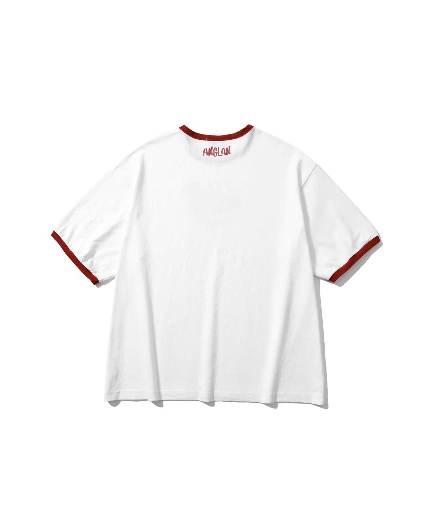 【ANGLAN】25SS★ [AG] Hotdog Graphic Ringer Half Tee 앵글런(ANGLAN) Hotdog Graphic Ringer Half Tee - Red - 사이즈