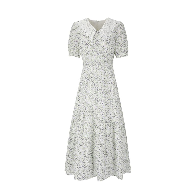 MUSINSA公式 | SOUP Vネックプリントカラーワンピース(OZ5OPT0)