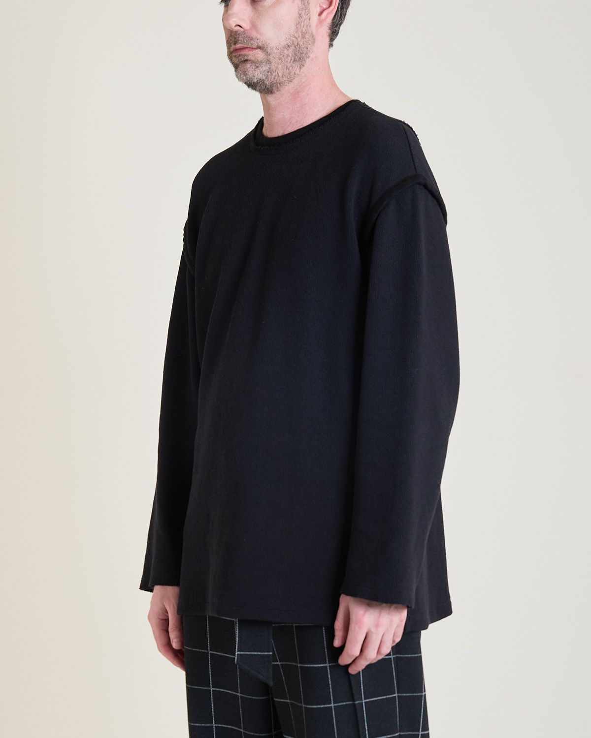 와이쏘씨리얼즈(WHYSOCEREALZ) Is This Knit Longsleeve (black)