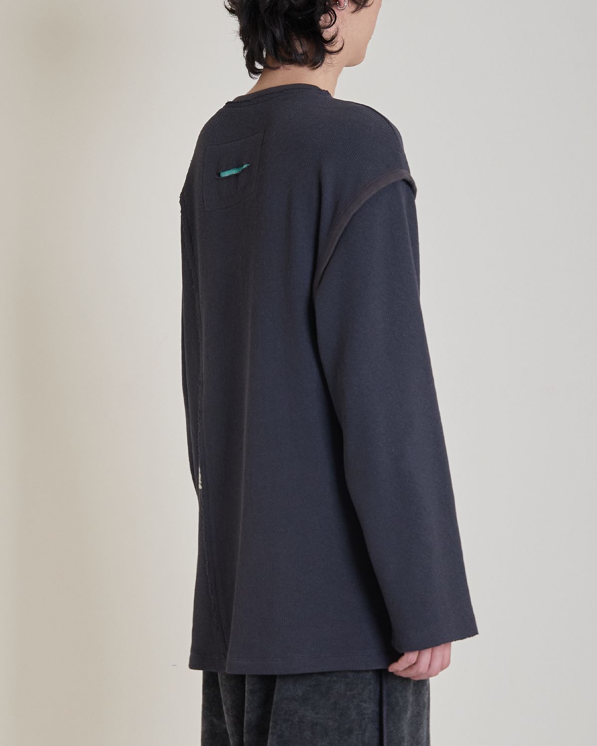 와이쏘씨리얼즈(WHYSOCEREALZ) Is This Knit Longsleeve (dark grey)