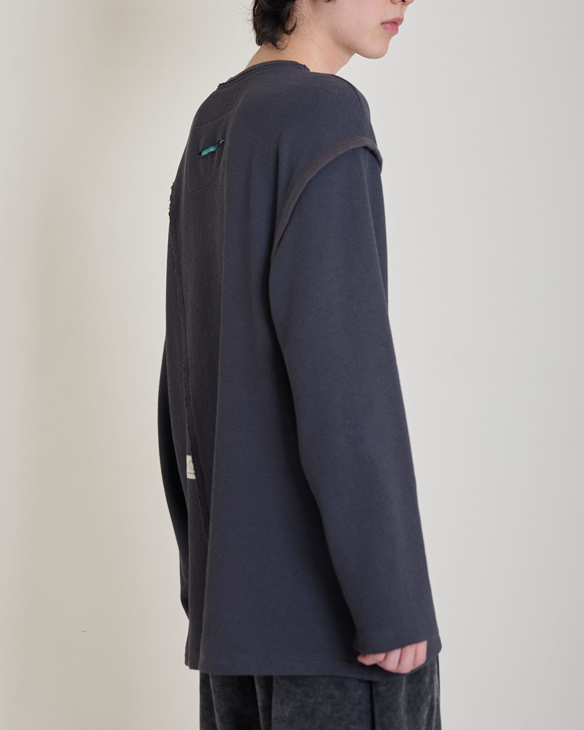 와이쏘씨리얼즈(WHYSOCEREALZ) Is This Knit Longsleeve (dark grey)