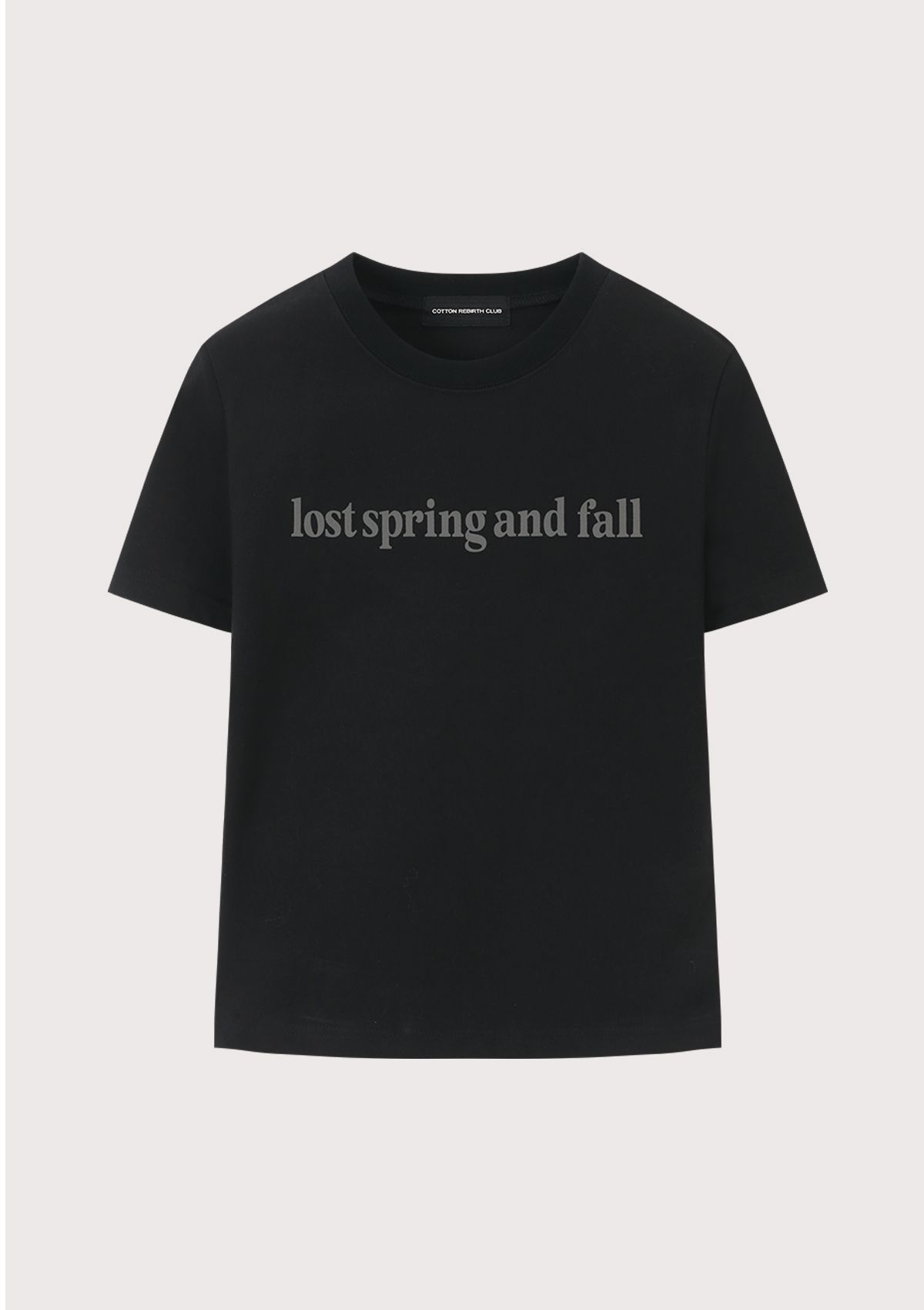 코튼리버스클럽(COTTONREBIRTHCLUB) lost spring SLIM FIT 티셔츠 (2컬러)