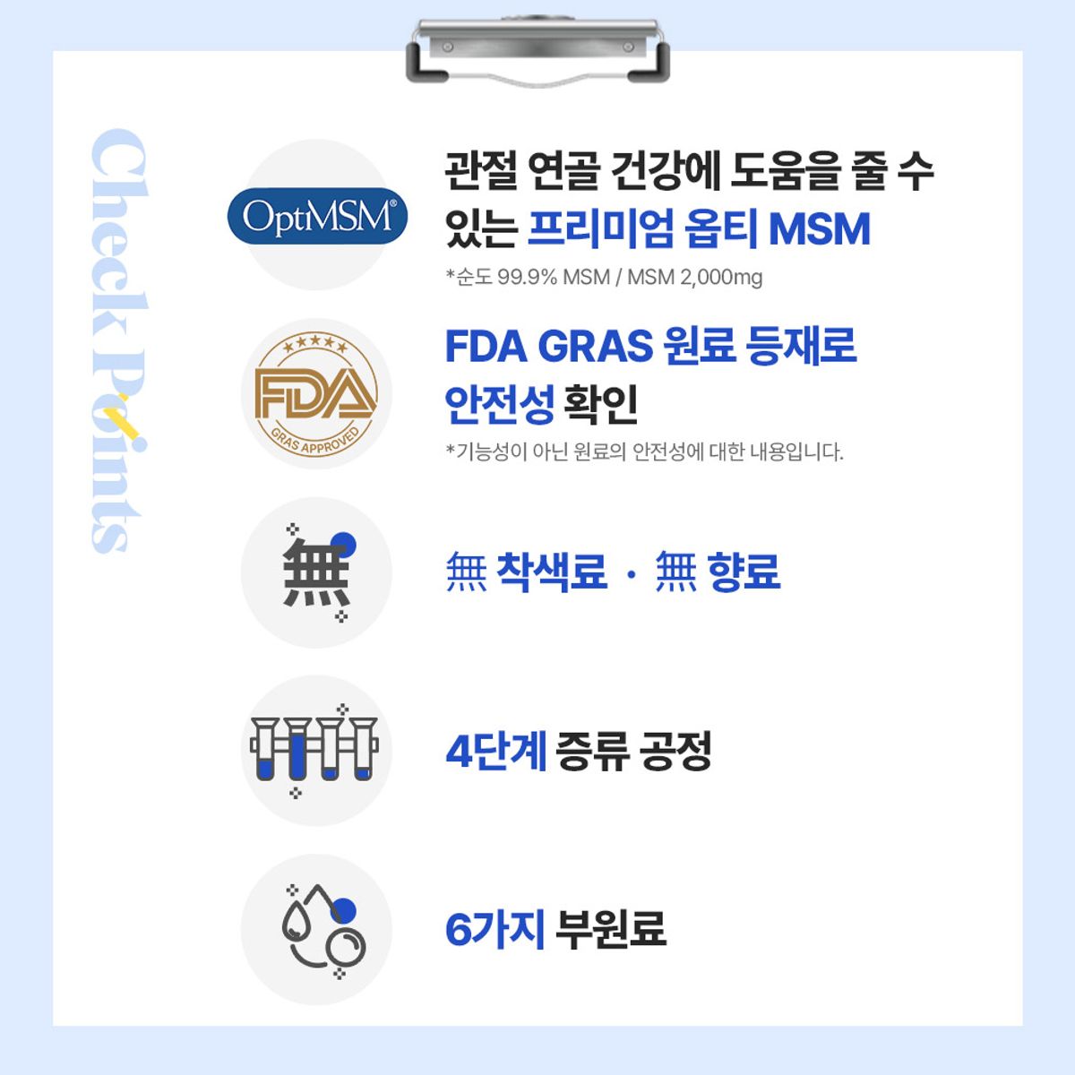 팜스빌(PHARMSVILLE) 관절살리도 9988 옵티 MSM 식이유황 6박스 3개월분