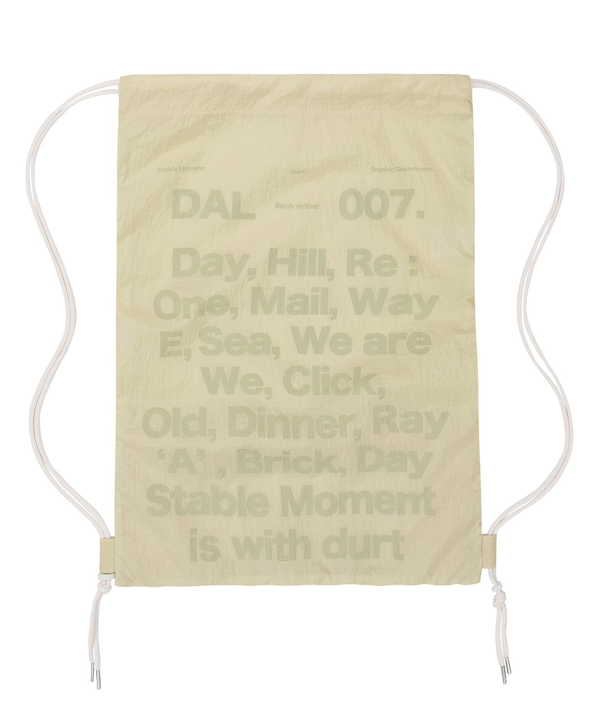 더트(DURT) OUR DAILY GYM SACK (BEIGE)