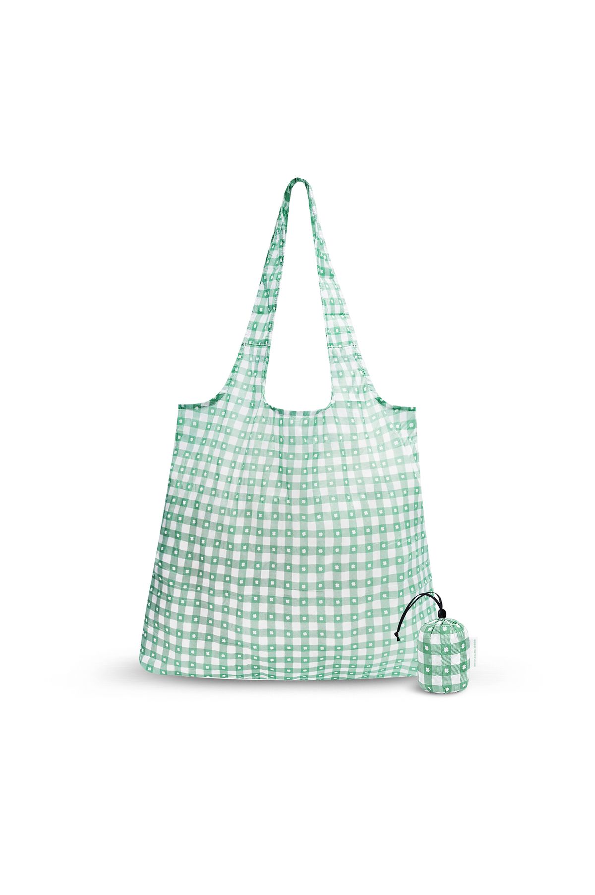 굿토드즈(GOODTOTES) 리유저블 에그백 포켓 쇼퍼백 (GreenCheck)