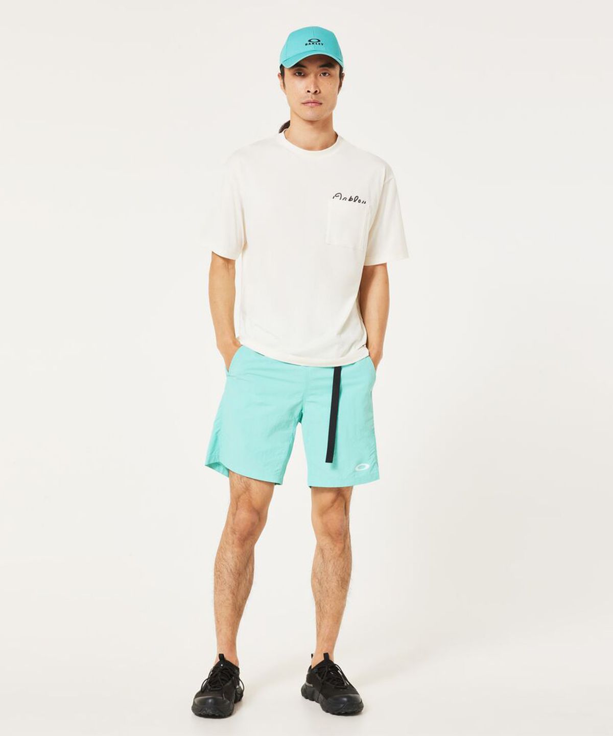 오클리(OAKLEY) (공용) 제팬 인핸스 올마이티 쇼츠 8.5인치 - 아쿠아 그린 / FOA40759178K