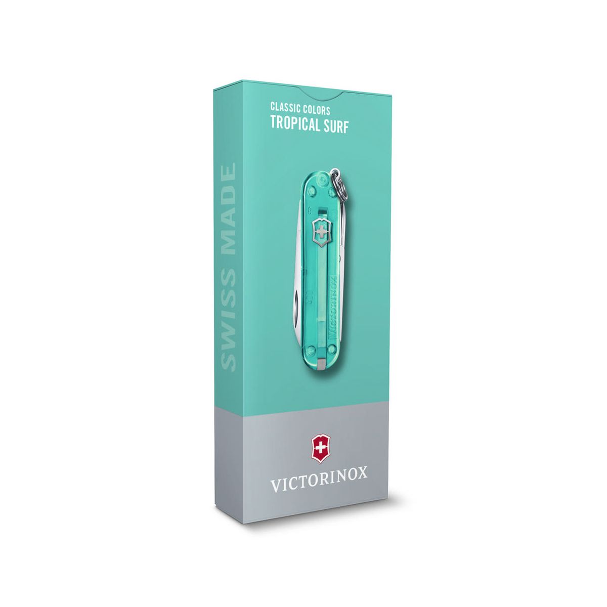 빅토리녹스(VICTORINOX) 클래식 컬러스 58mm 스몰 포켓 스위스 아미 나이프 트로피칼 서프 0.6223.T24G
