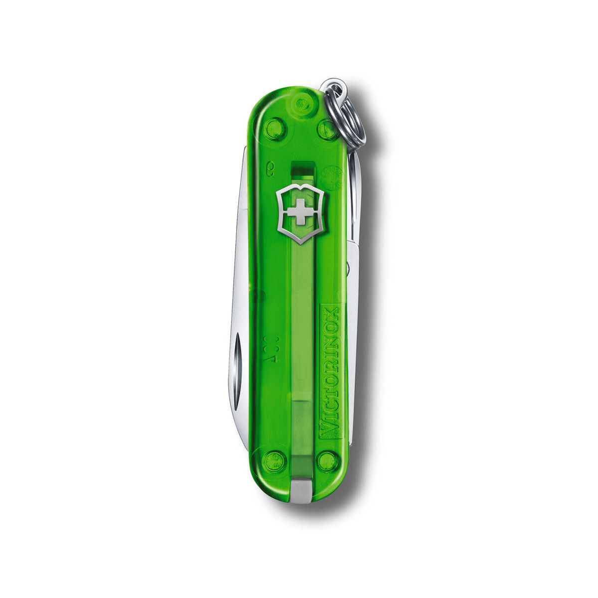 빅토리녹스(VICTORINOX) 클래식 컬러스 58mm 스몰 포켓 스위스 아미 나이프 그린 티 0.6223.T41G