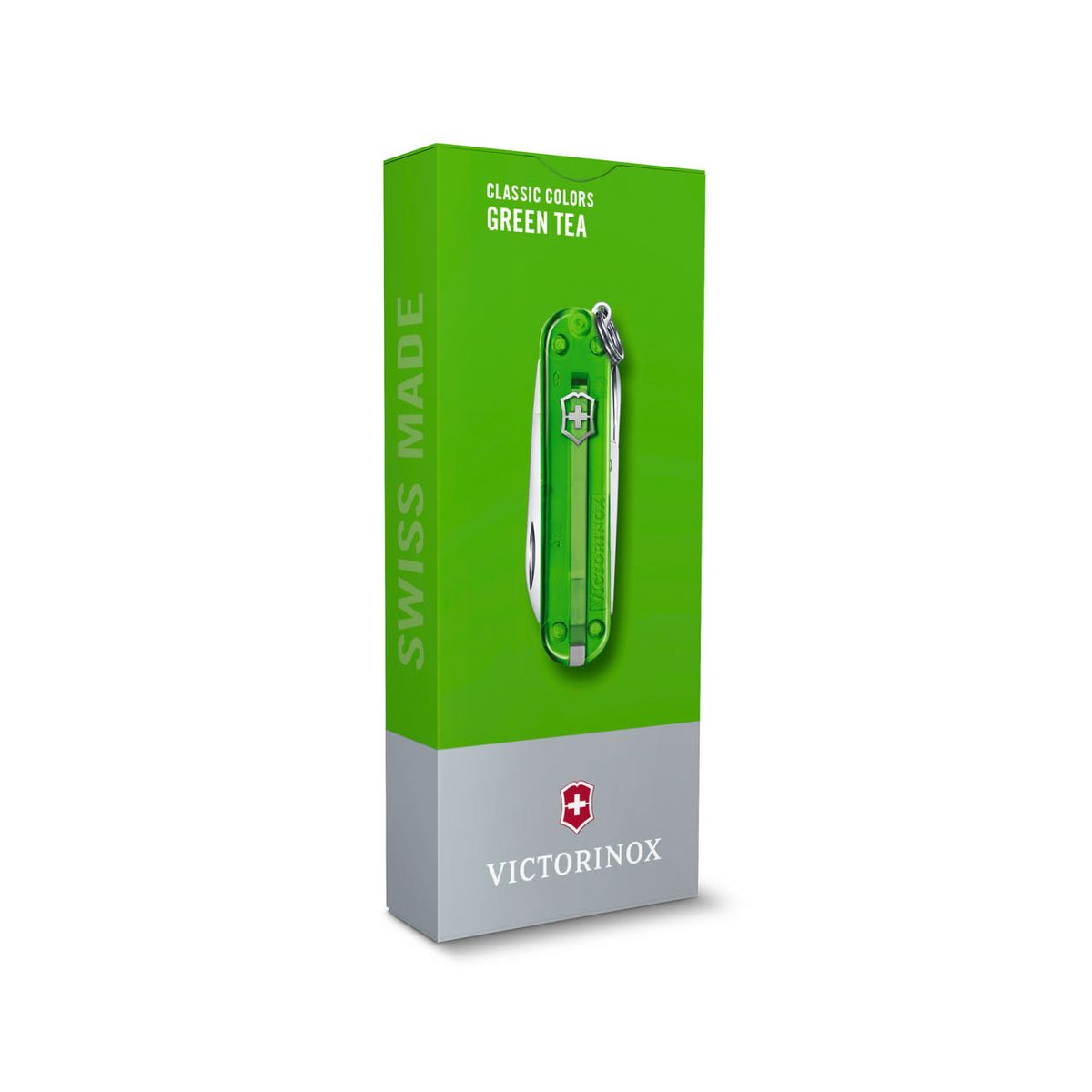 빅토리녹스(VICTORINOX) 클래식 컬러스 58mm 스몰 포켓 스위스 아미 나이프 그린 티 0.6223.T41G