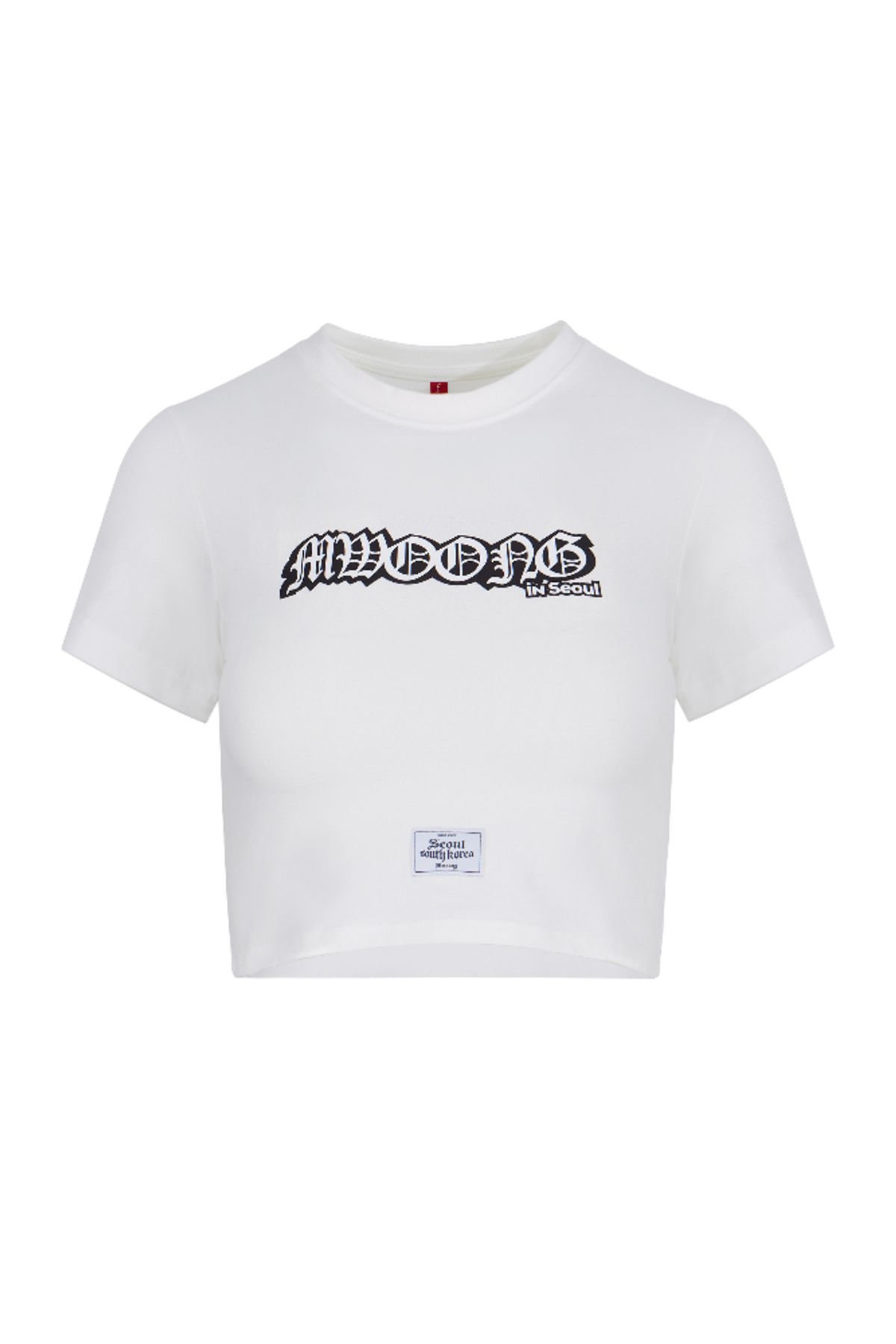 뭉(MWOONG) bloom in Seoul crop Tee(white)