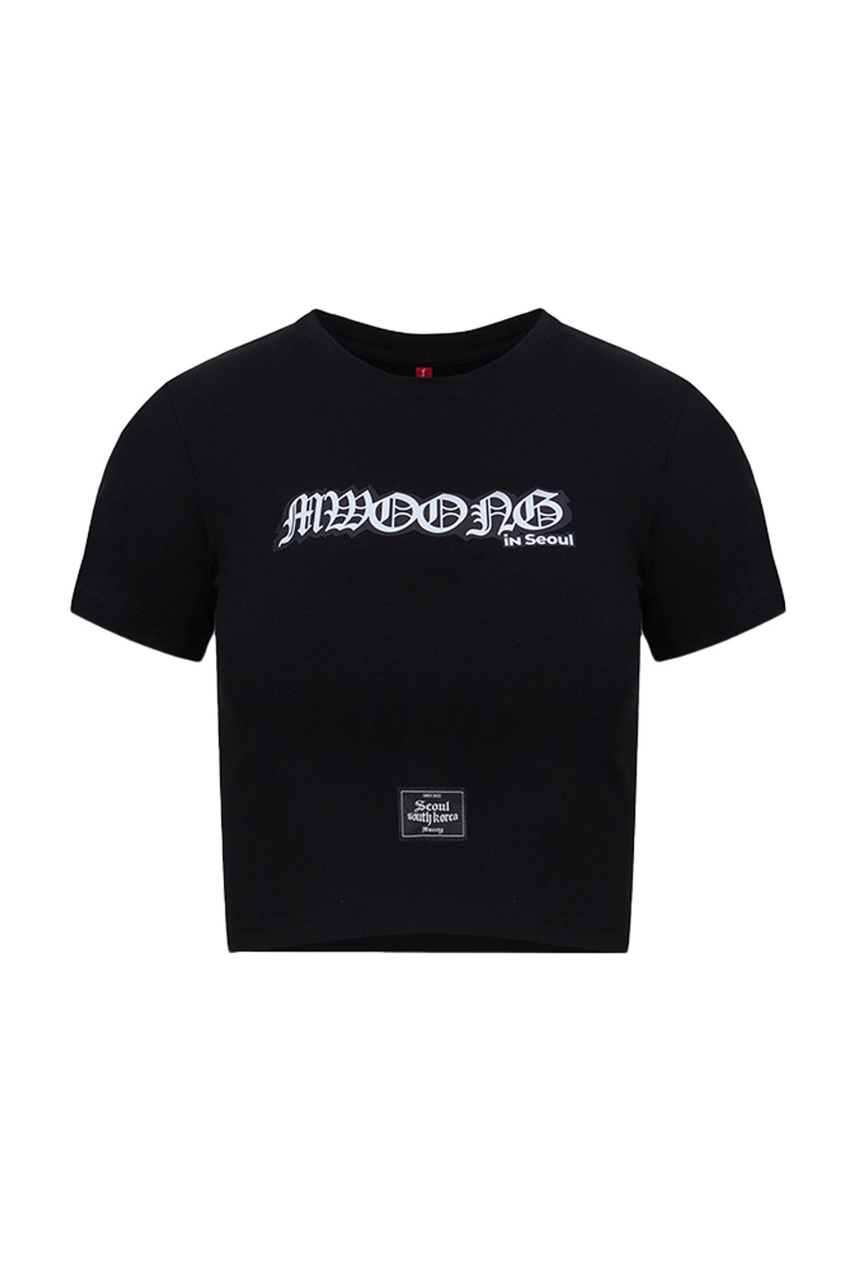 뭉(MWOONG) bloom in Seoul crop Tee(black)