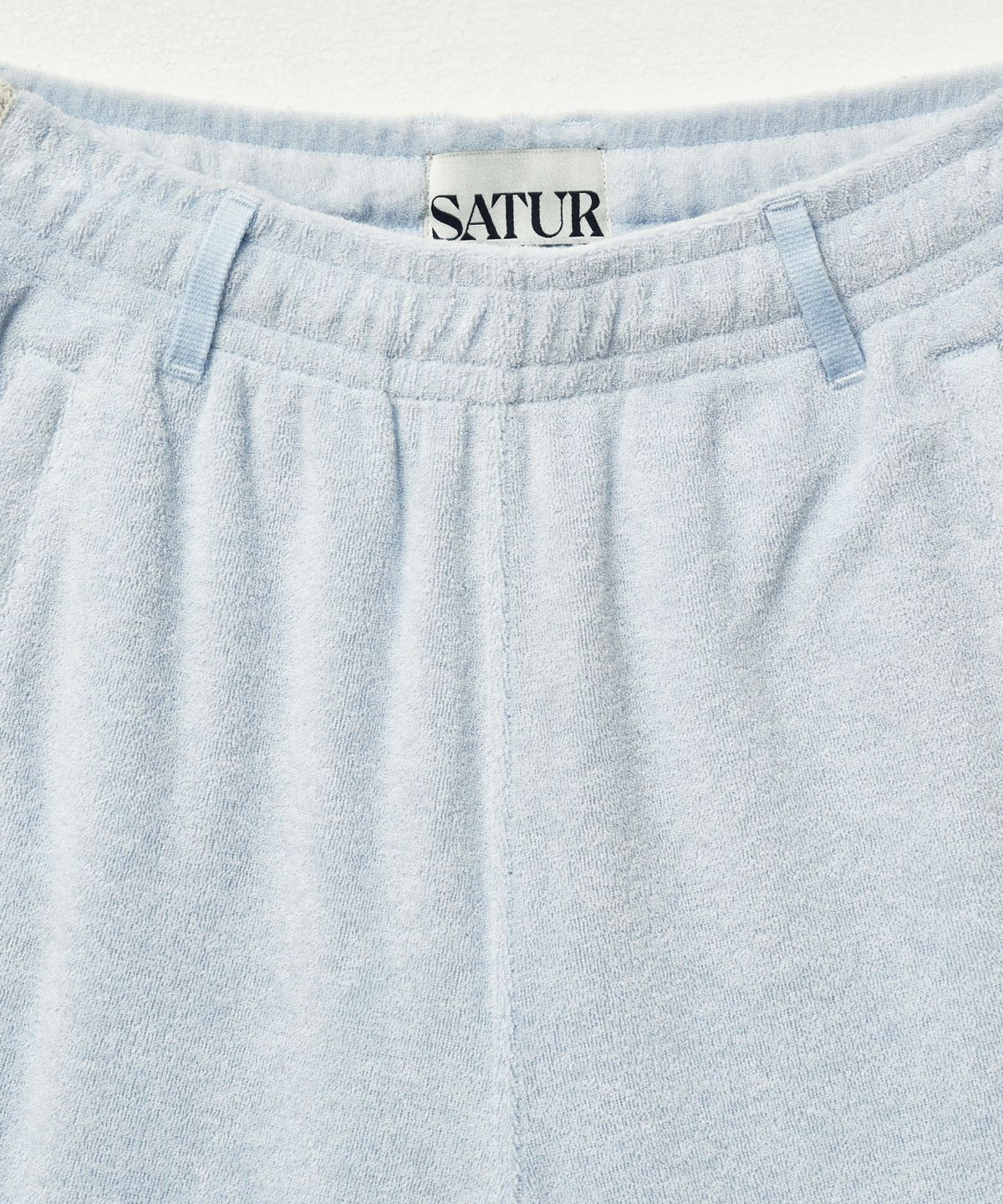 세터(SATUR) (W) 로턴 테리 쇼츠 스카이 블루