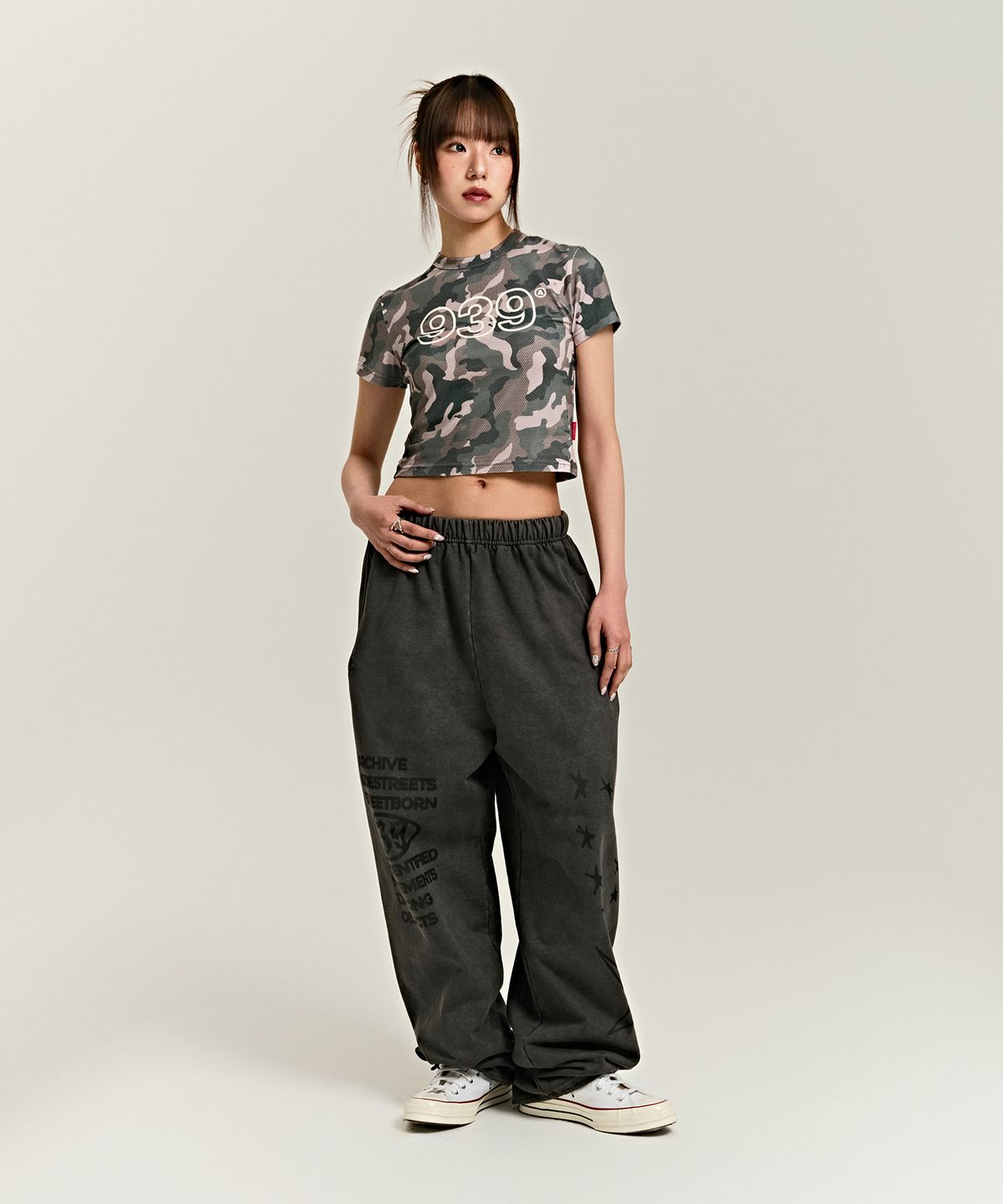 아카이브 볼드(ARCHIVE BOLD) 939 DYED OBJECT SWEAT PANTS (CHARCOAL)