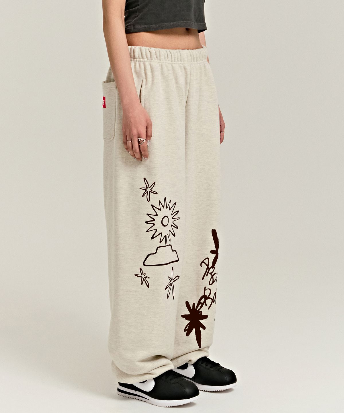 아카이브 볼드(ARCHIVE BOLD) SUNMARK SWEAT PANTS (OATMEAL)