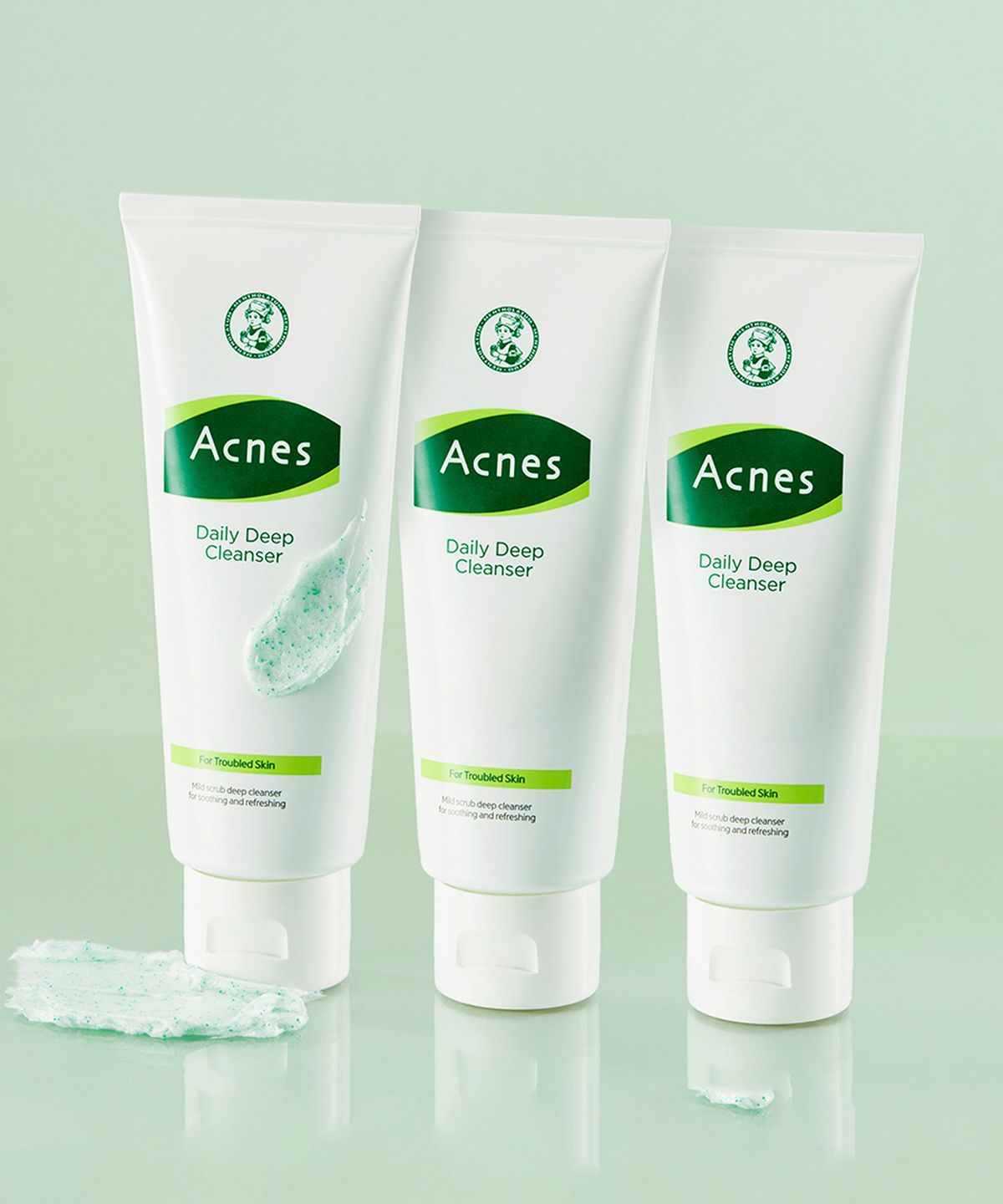 아크네스(ACNES) [3Pack] 데일리 딥 클렌저 100g (+퍼펙폼 60ml 증정)