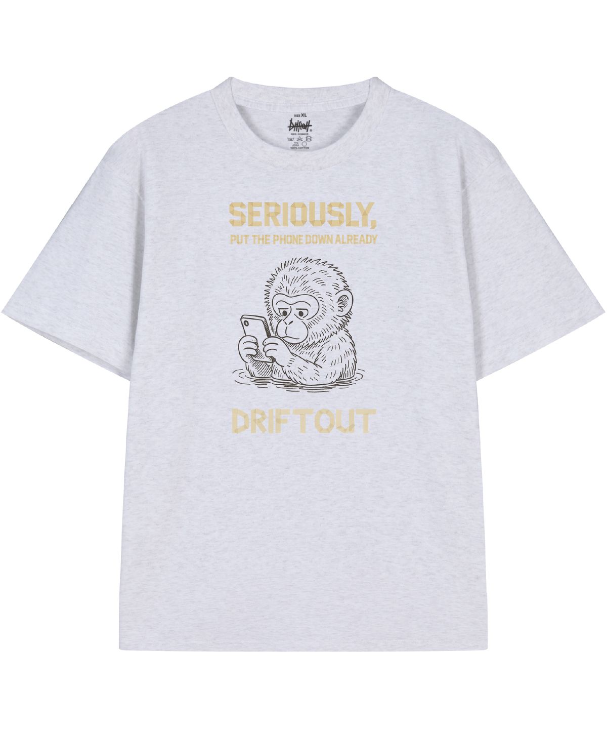 드리프트아웃(DRIFTOUT) 풋 더 폰 다운 반팔 티셔츠 (3color)