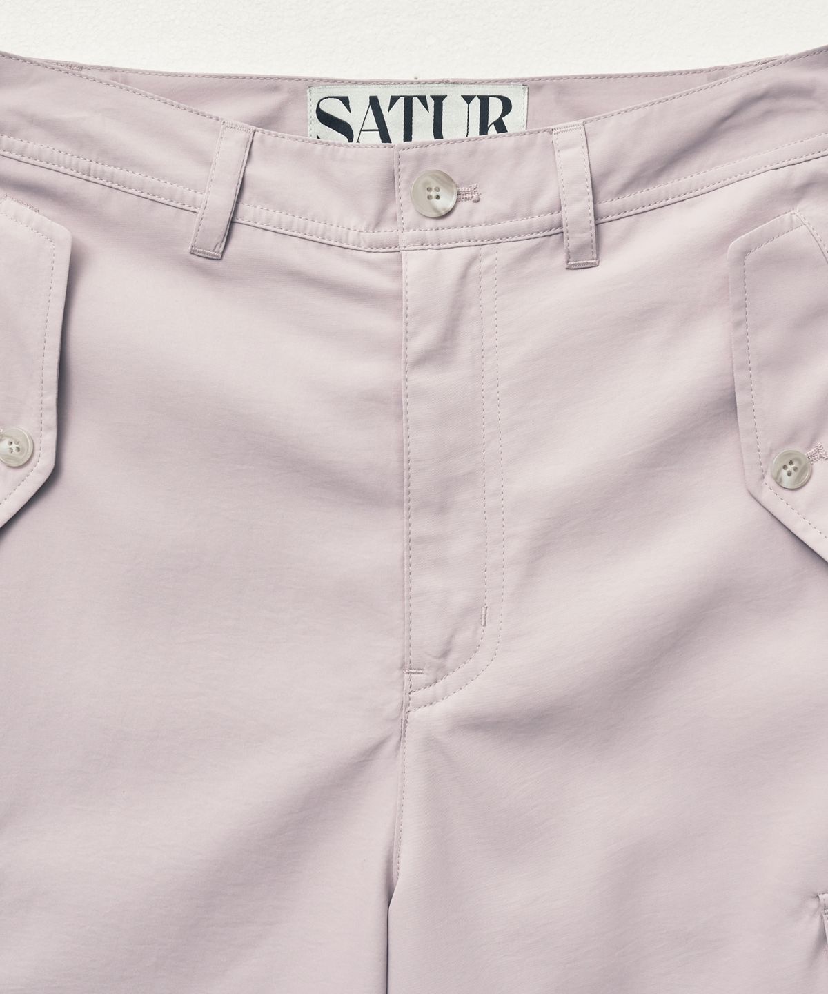 세터(SATUR) 와이드 스트링 카고 팬츠 라벤더