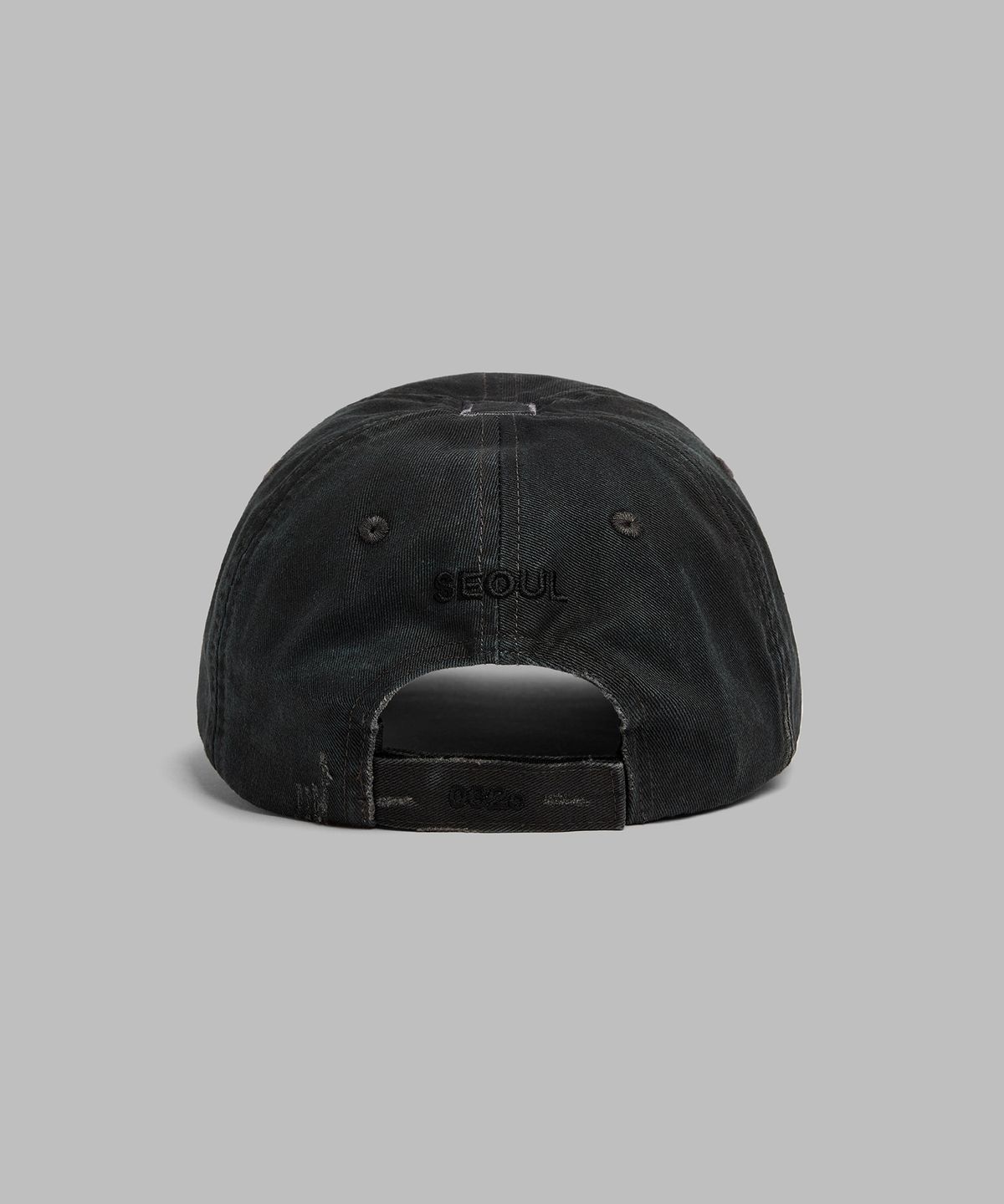 032씨(032C) (U) 서울 캡 워시드 블랙 SEOUL CAP WASHED BLACK