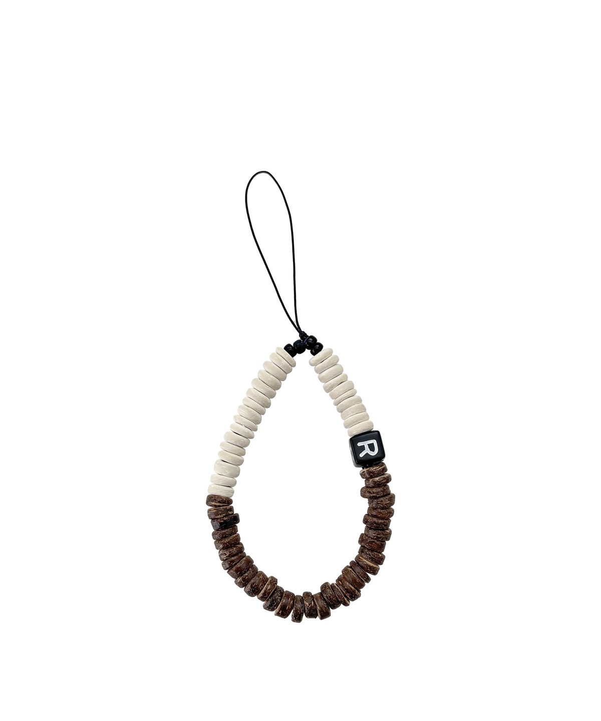 르브아시스(REVOIRSIS) bebe beads phone strap cream+c.brown