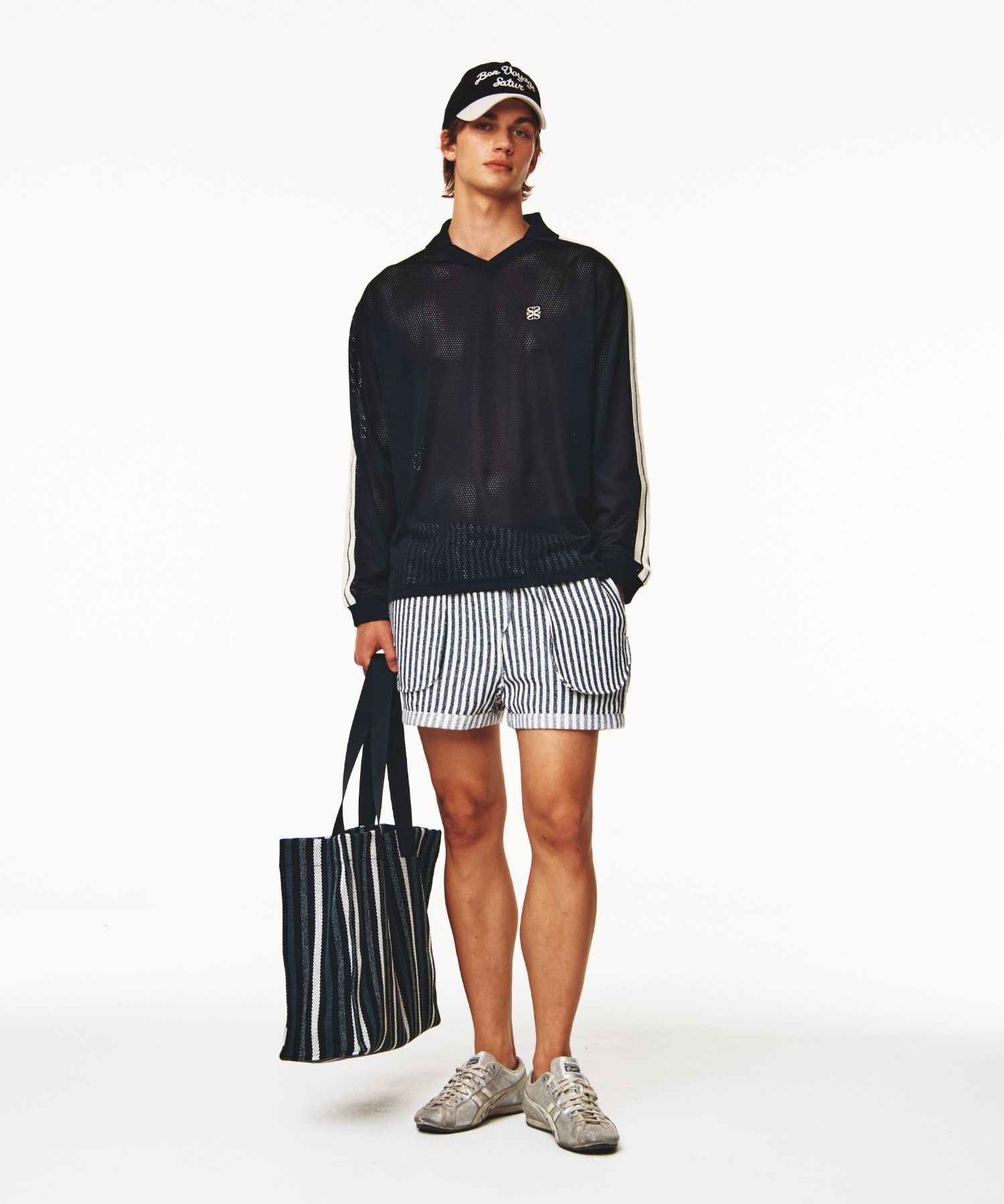 【SATUR】 Lausanne Mesh Football Shirt /追跡付 MUSINSA | SATUR Lausanne Mesh Football Shirt Black
